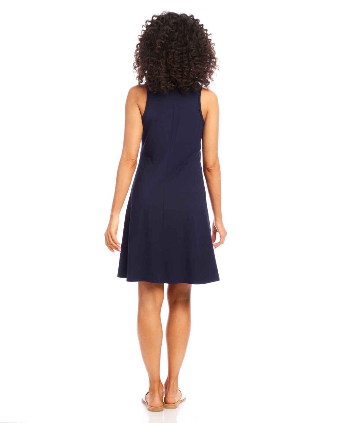 Contrast Placket Dress