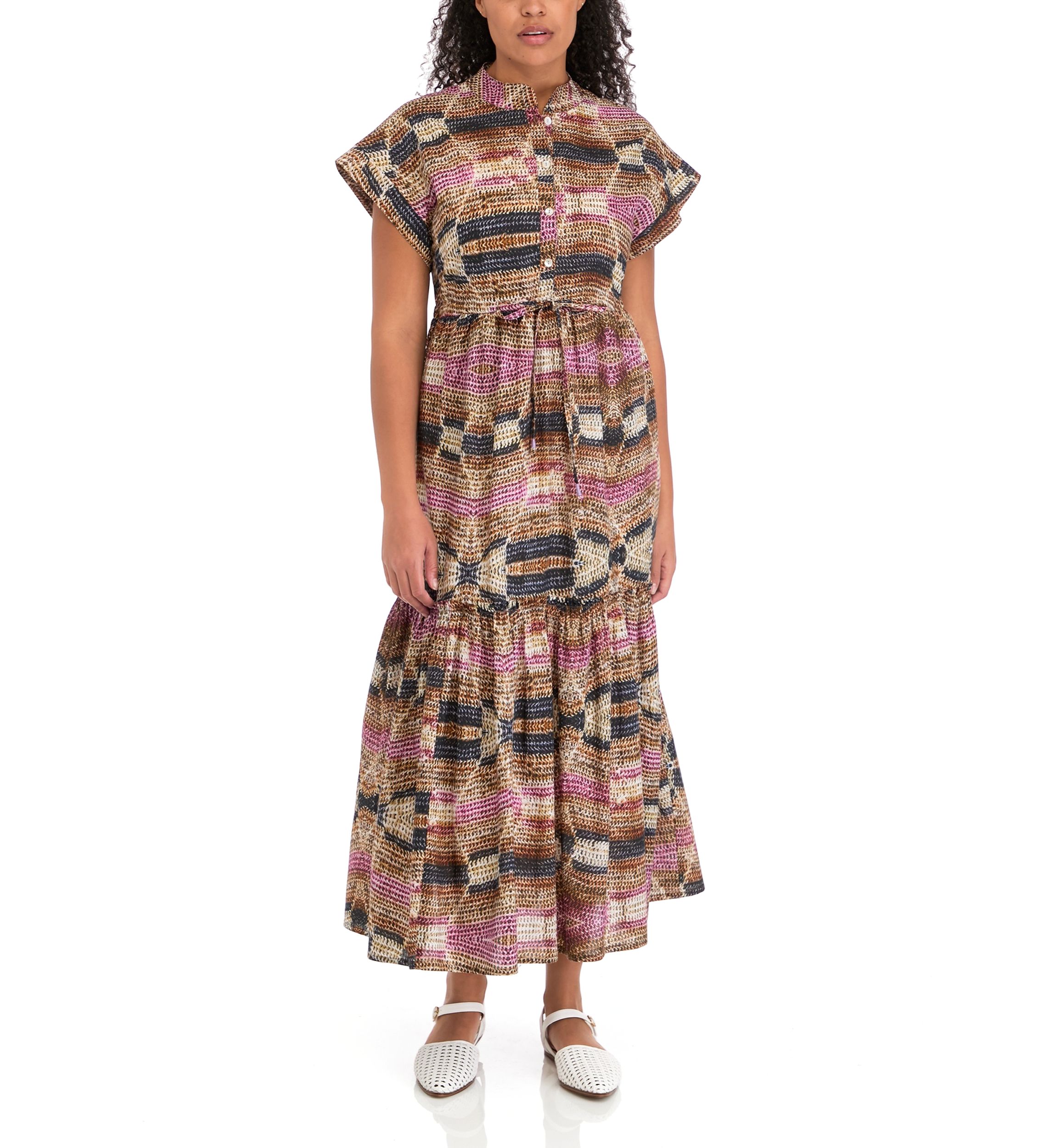 Womens Mumi Short Sleeve Maxi Dress