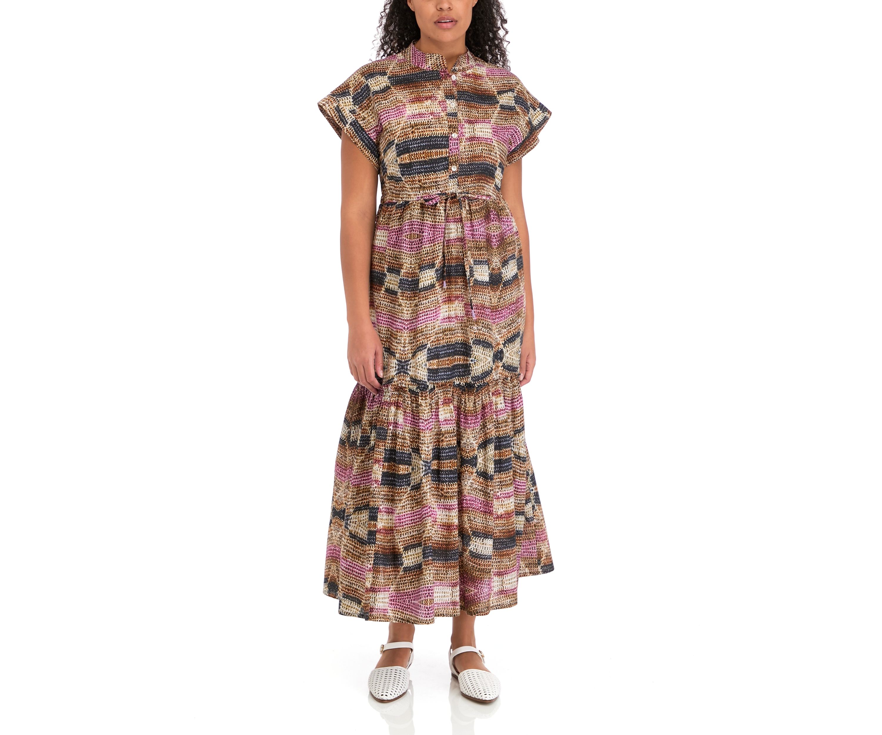 Womens Mumi Short Sleeve Maxi Dress