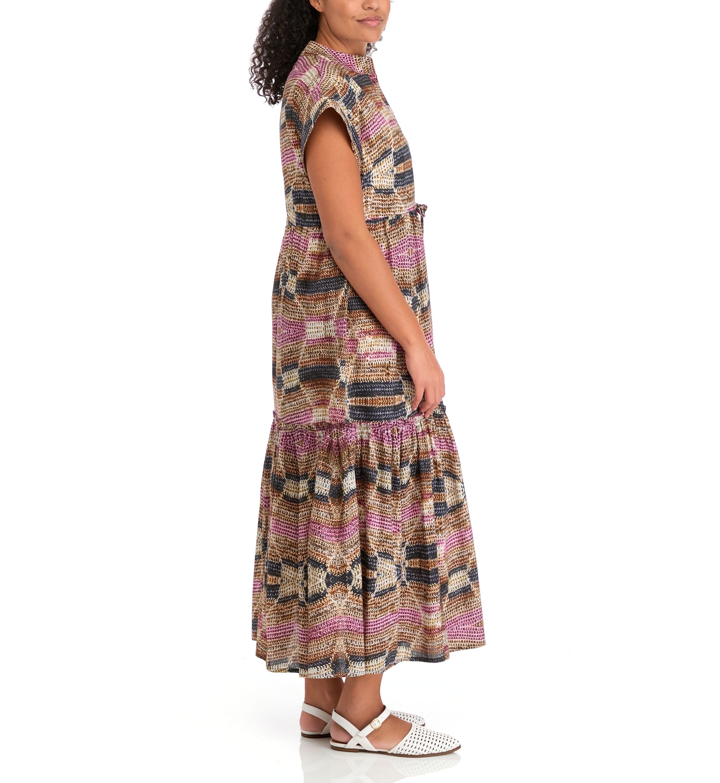Womens Mumi Short Sleeve Maxi Dress