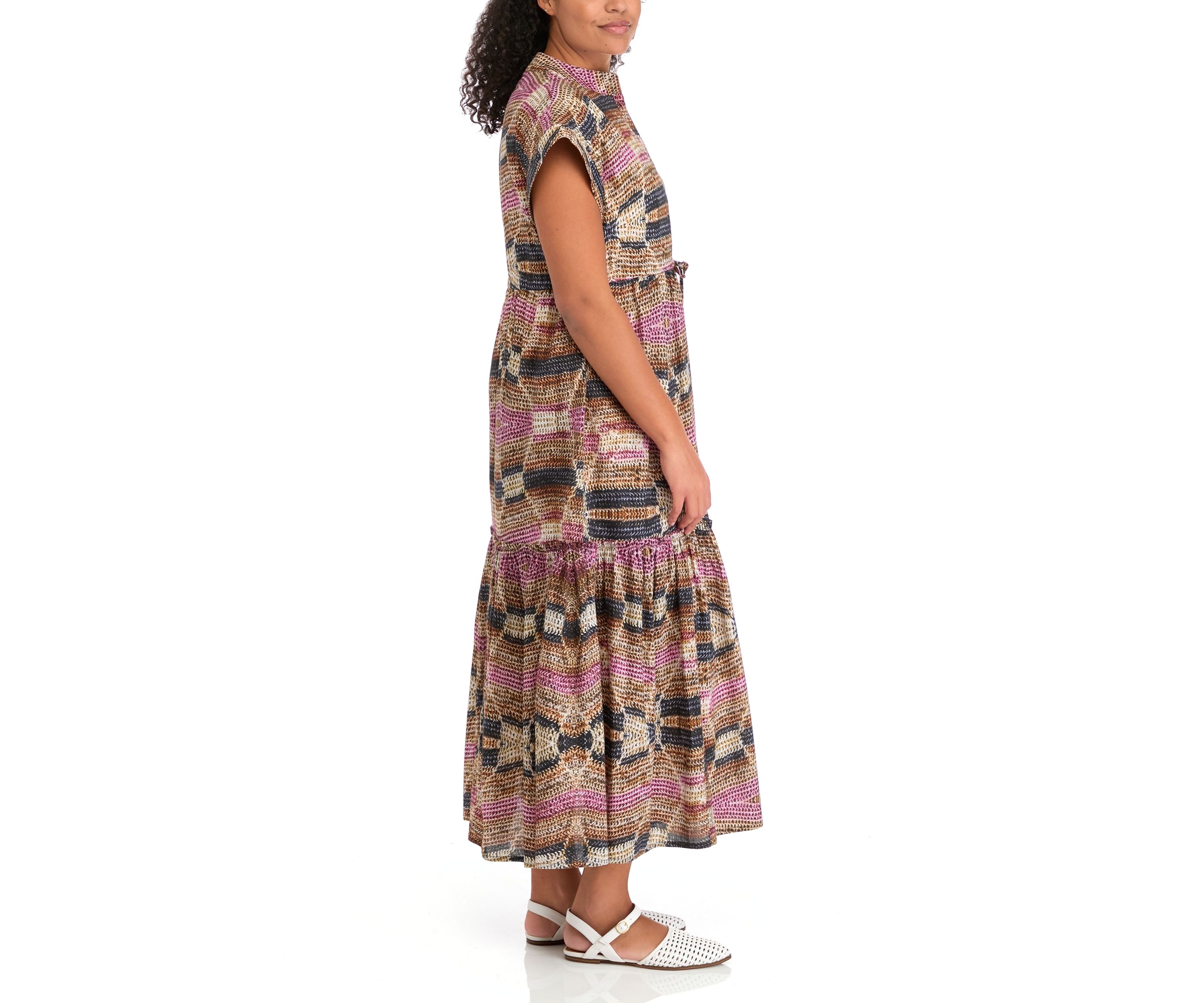 Womens Mumi Short Sleeve Maxi Dress