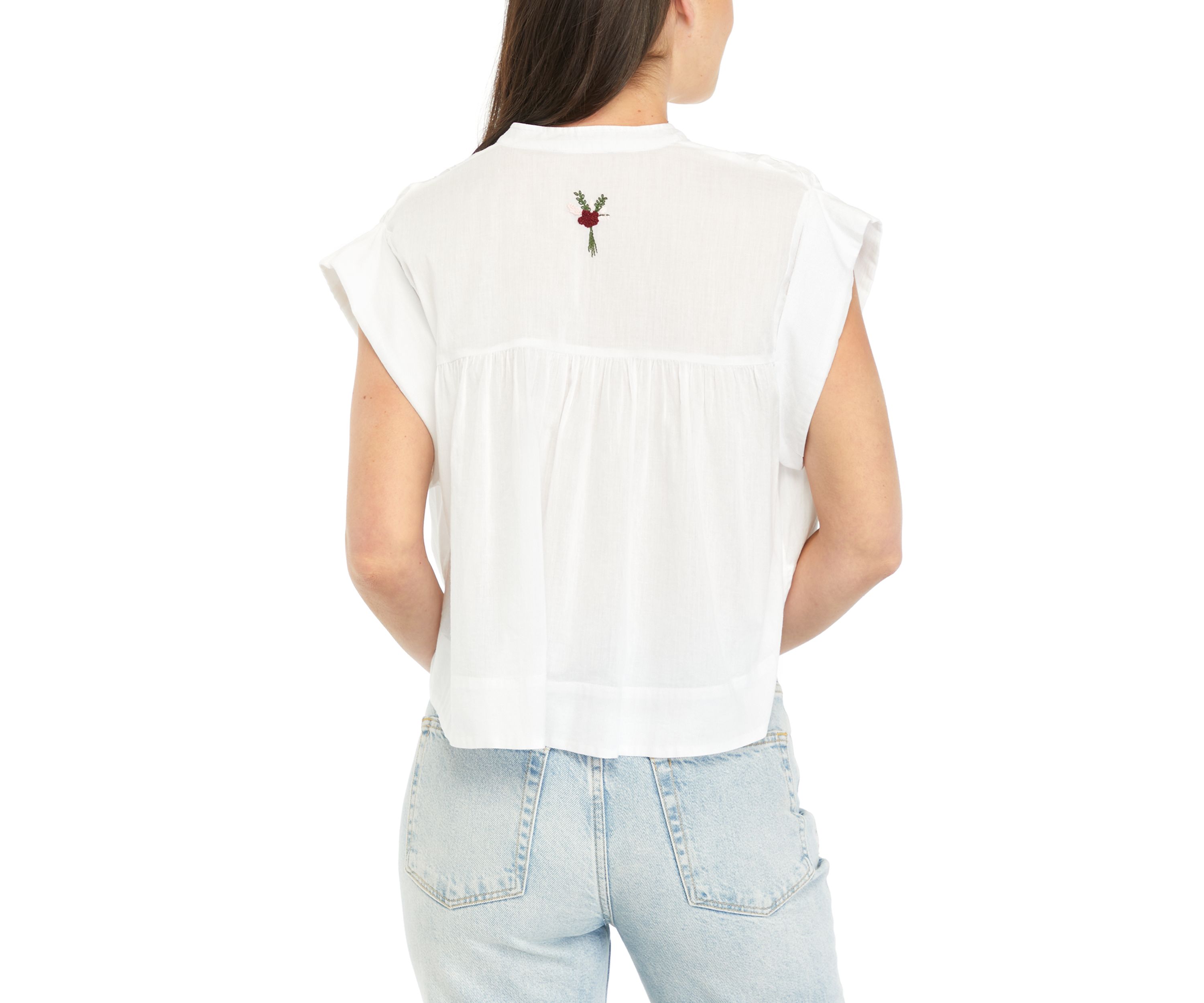 Womens Nini Pintuck Top