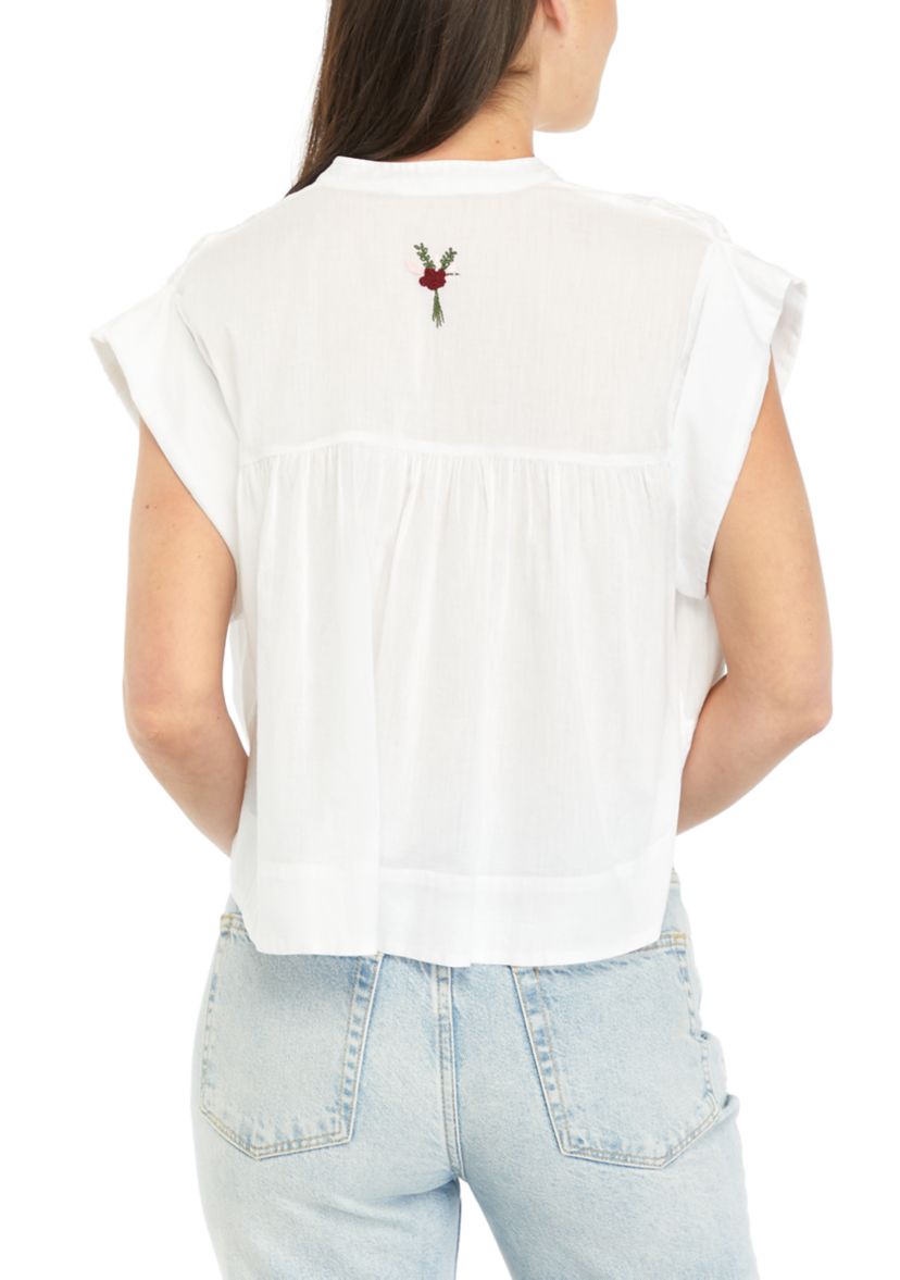 Womens Nini Pintuck Top