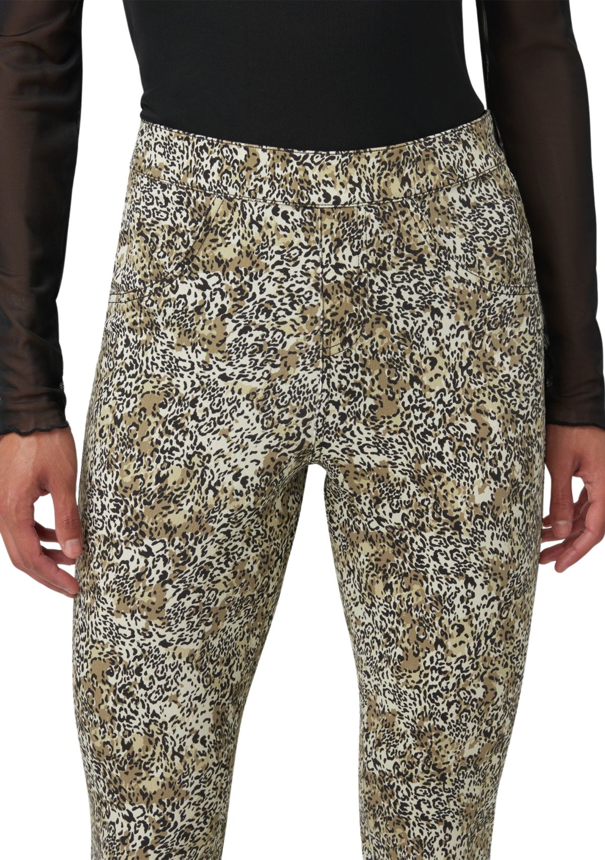 Womens Ditsy Animal Denim Leggings