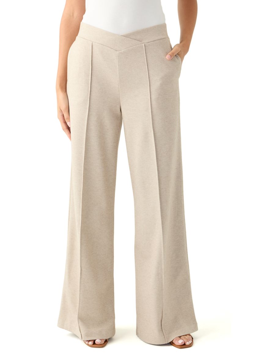Womens Pull On Wide Leg Pants