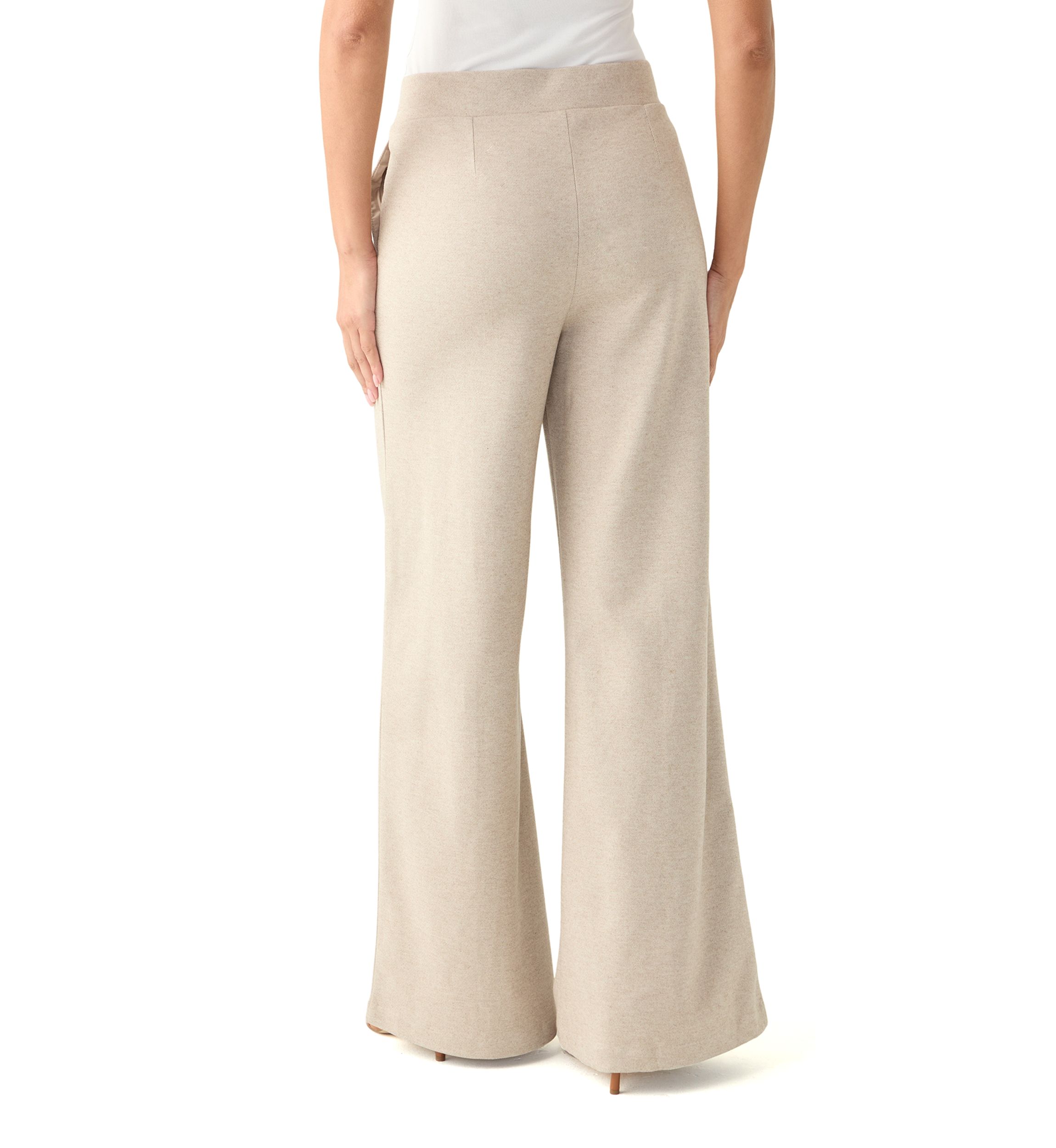 Womens Pull On Wide Leg Pants