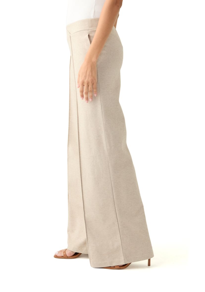 Womens Pull On Wide Leg Pants