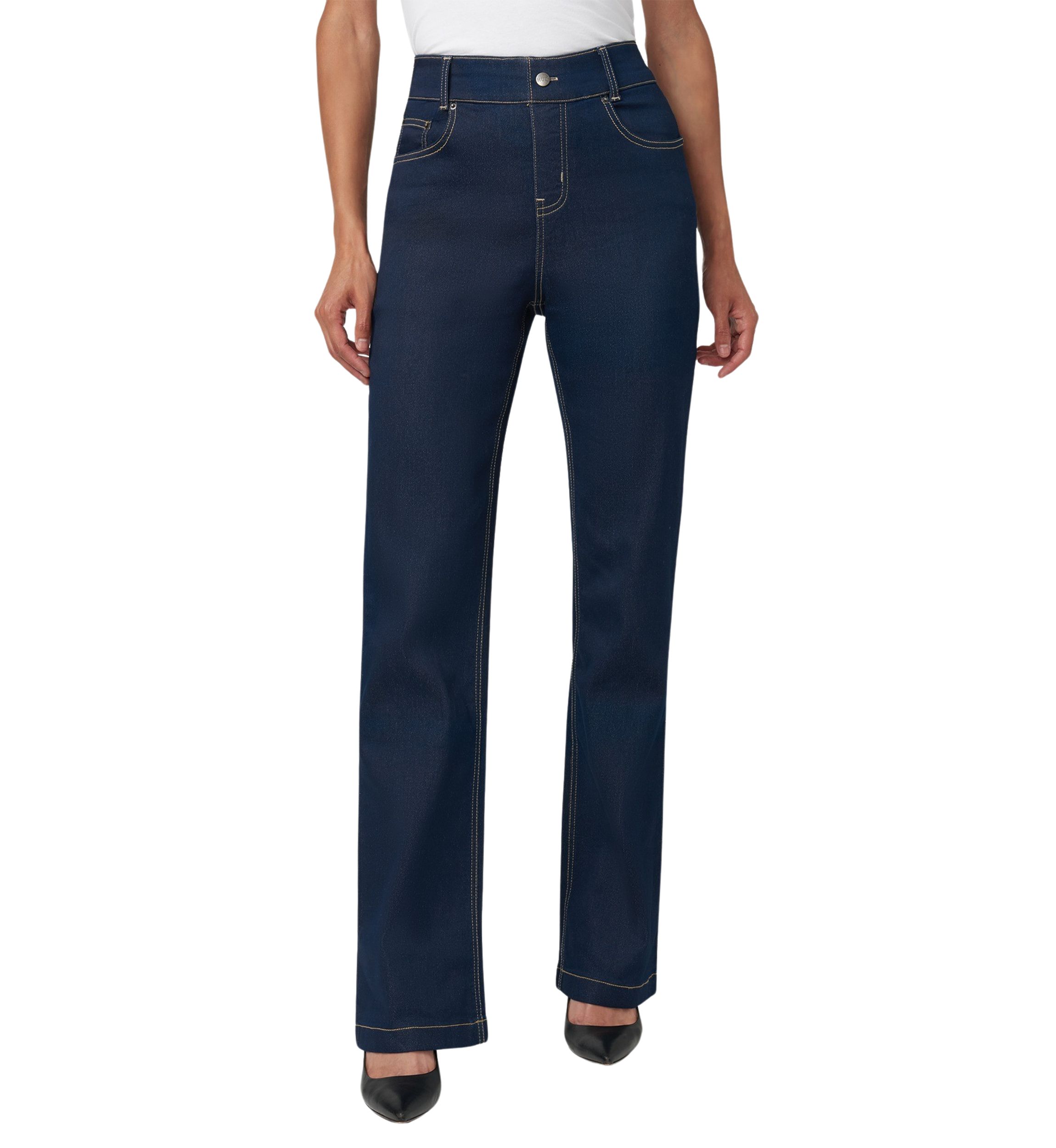 Womens High Rise Bootcut Denim Pants