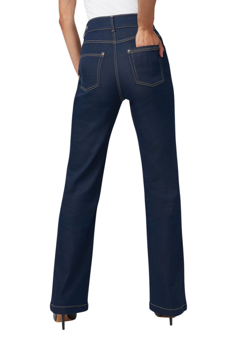 Womens High Rise Bootcut Denim Pants