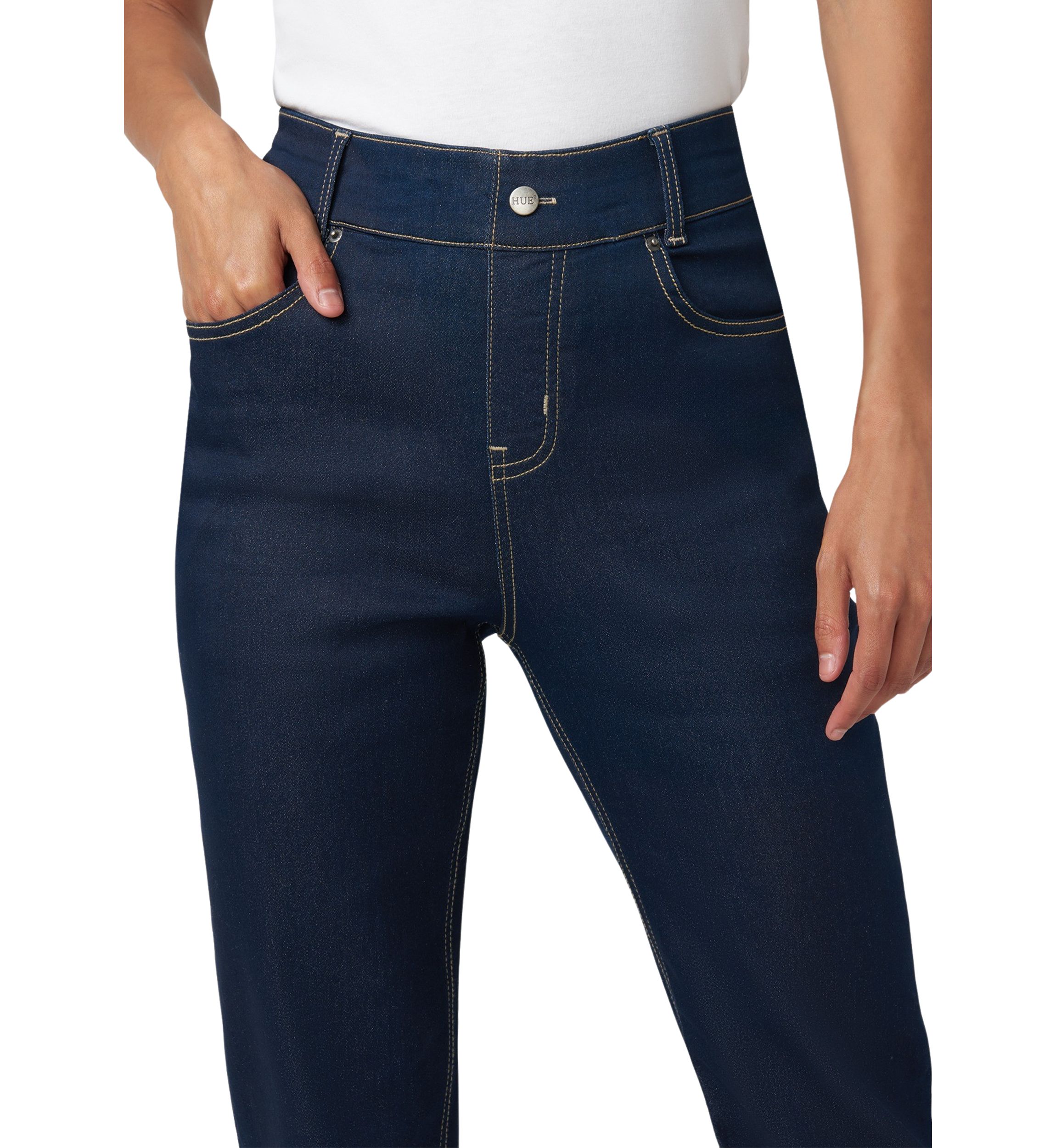 Womens High Rise Bootcut Denim Pants