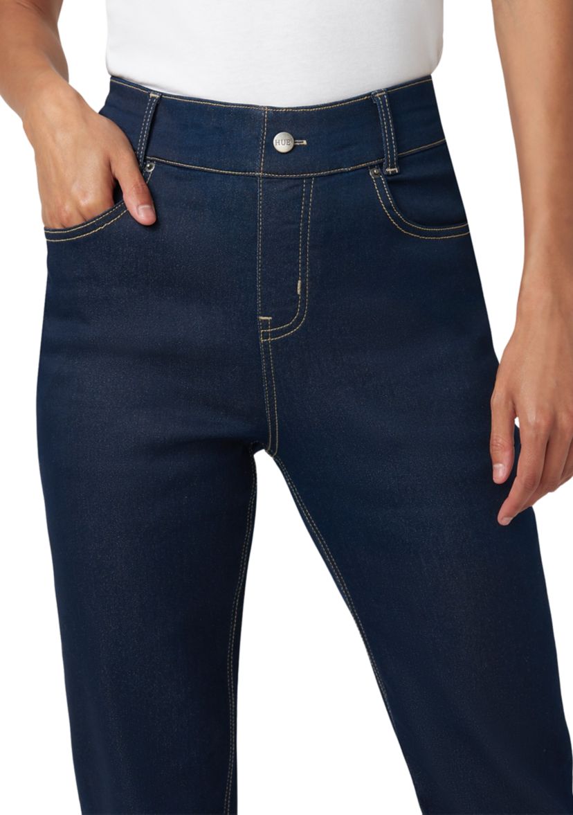 Womens High Rise Bootcut Denim Pants