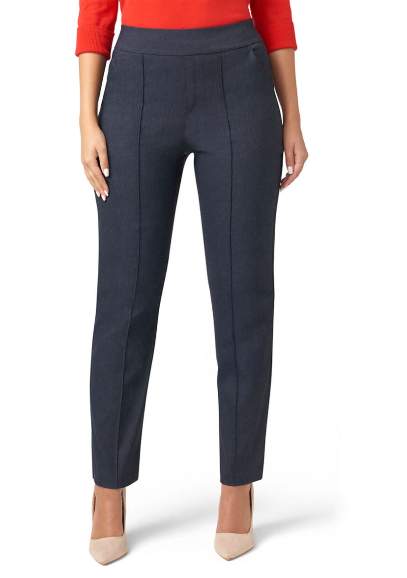 Womens Dress Up Denim Pull-On Trousers