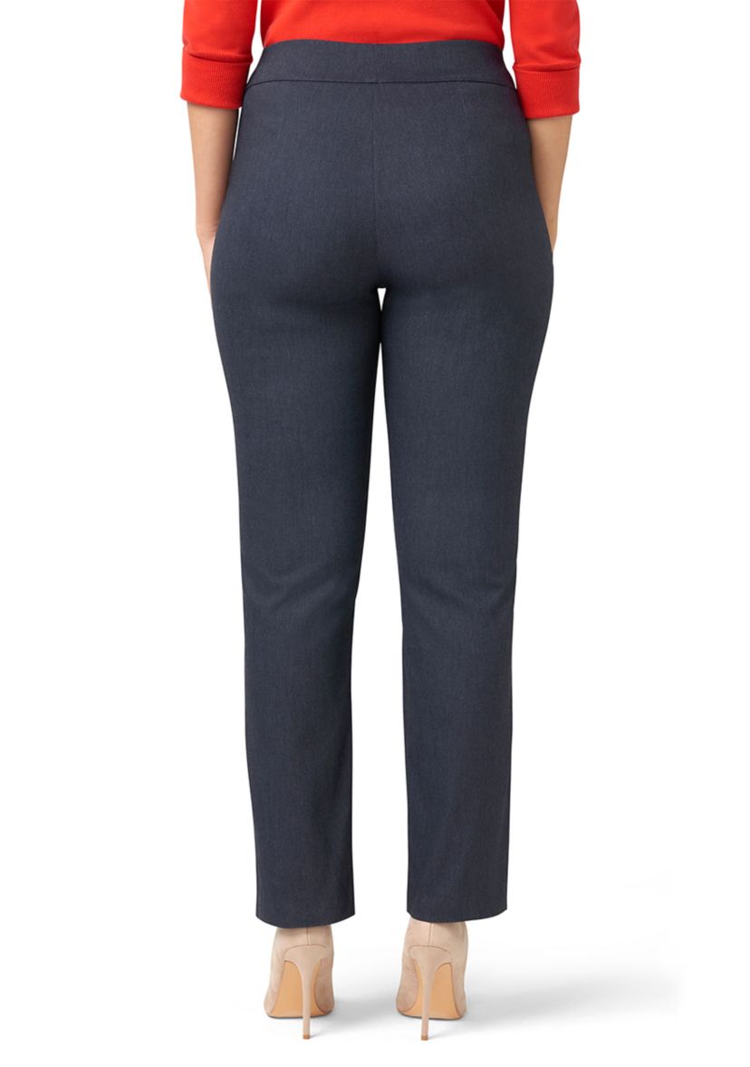 Womens Dress Up Denim Pull-On Trousers