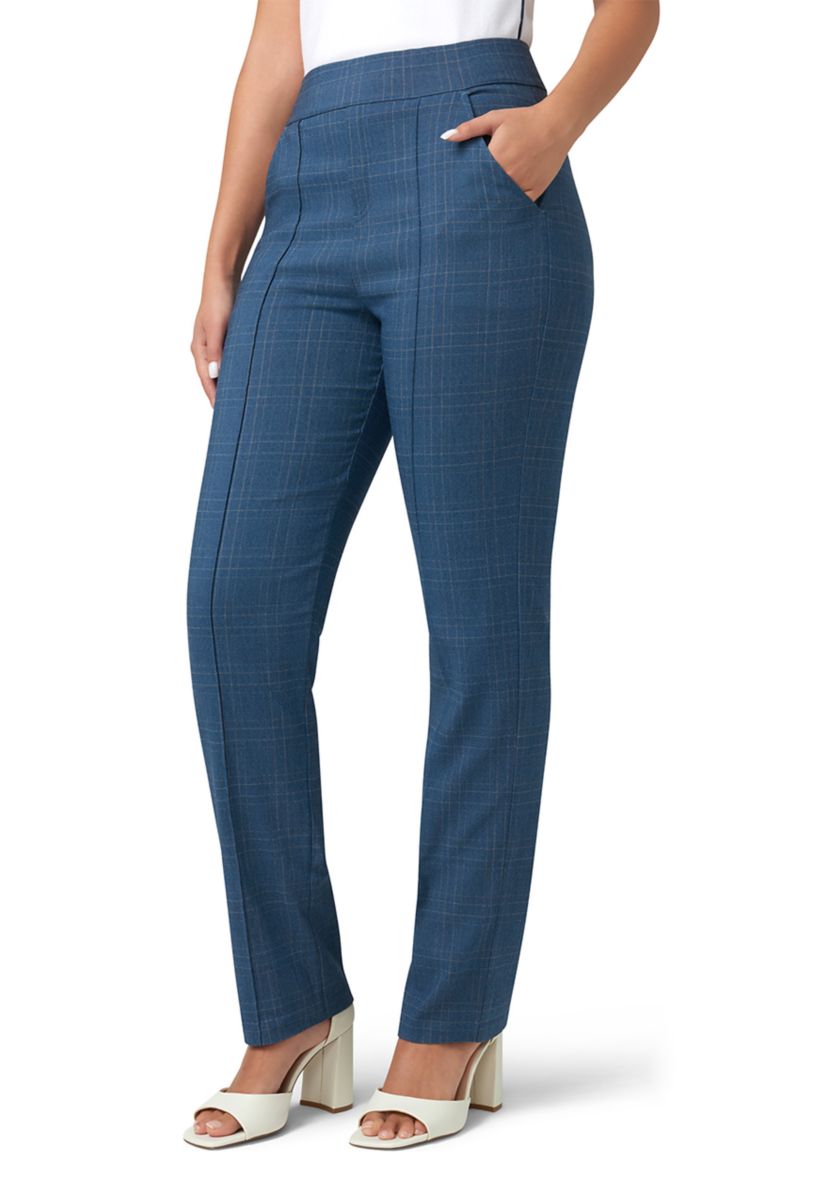 Womens Dress Up Denim Pull-On Trousers