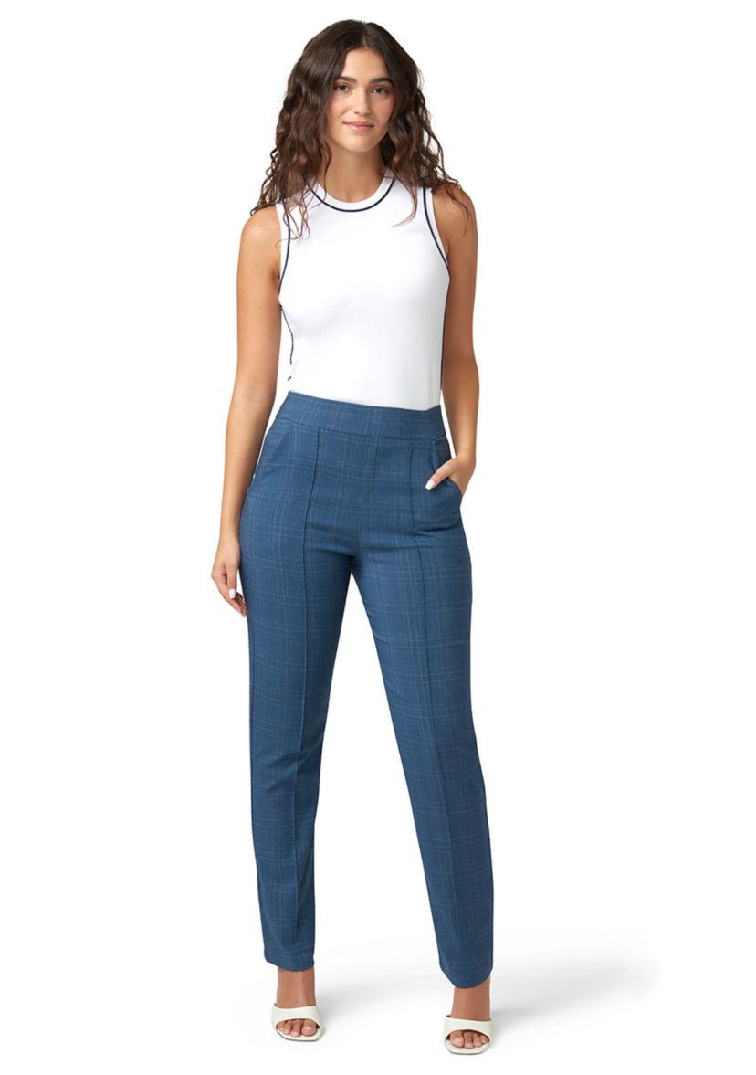 Womens Dress Up Denim Pull-On Trousers
