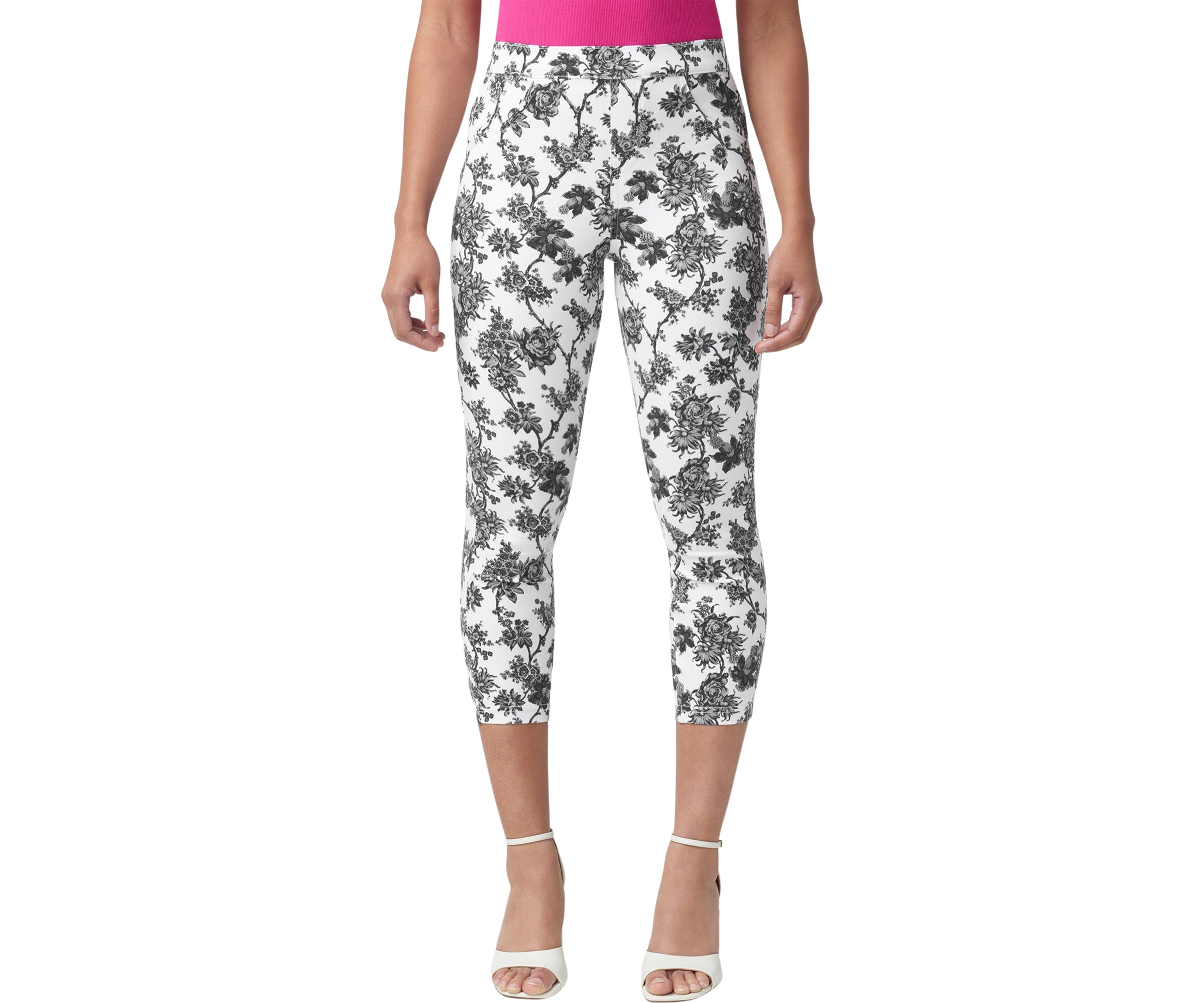 French Toile Denim Capri Pants