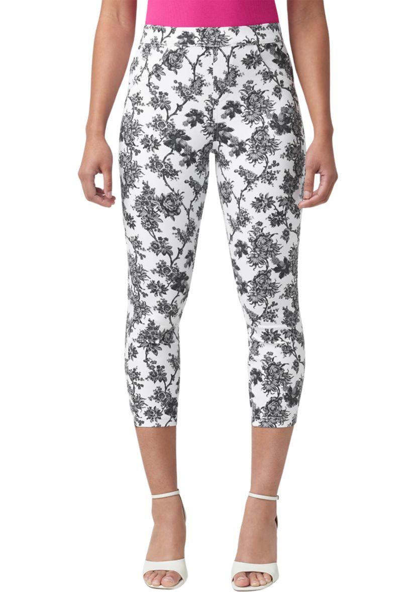 French Toile Denim Capri Pants