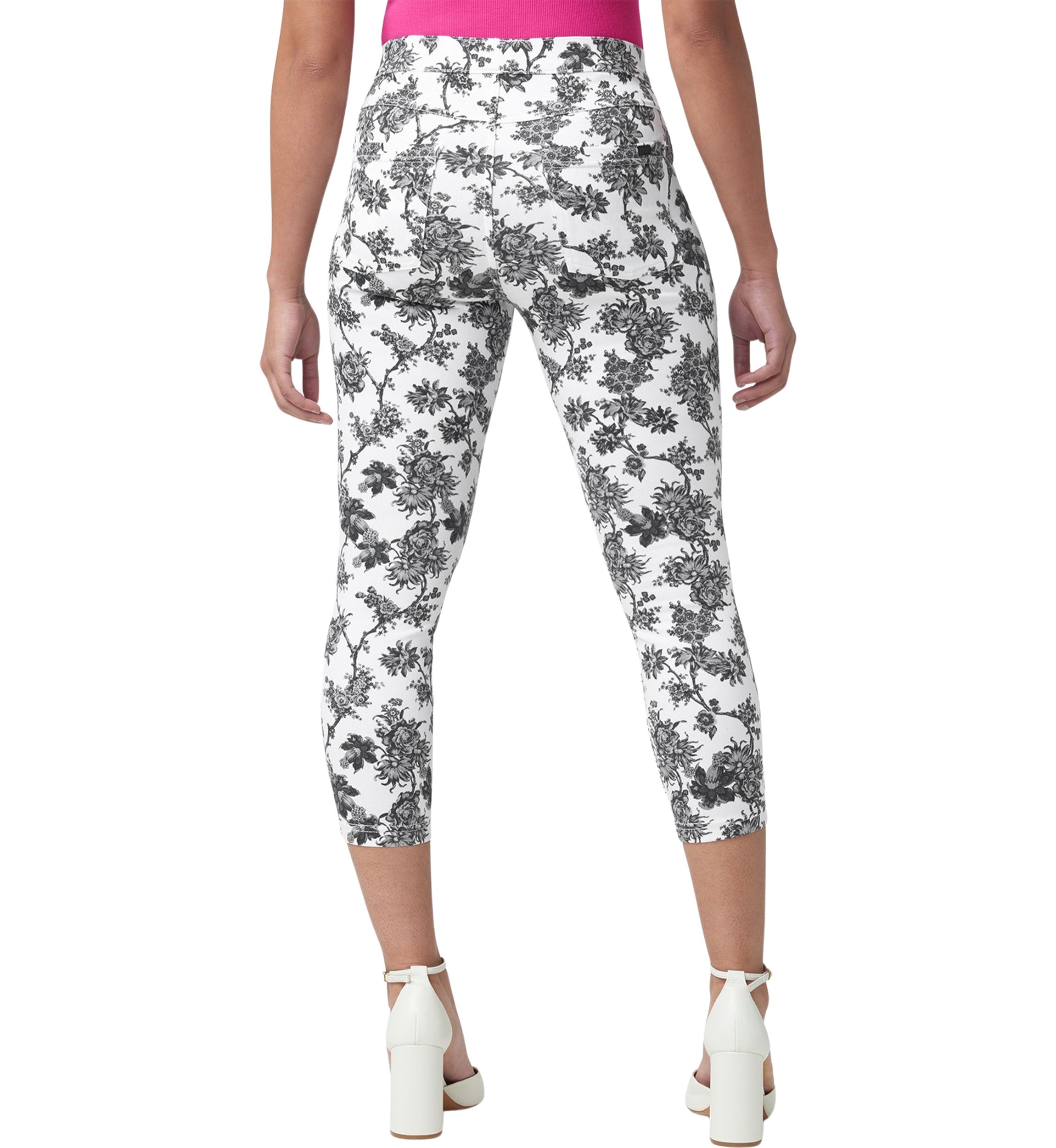 French Toile Denim Capri Pants