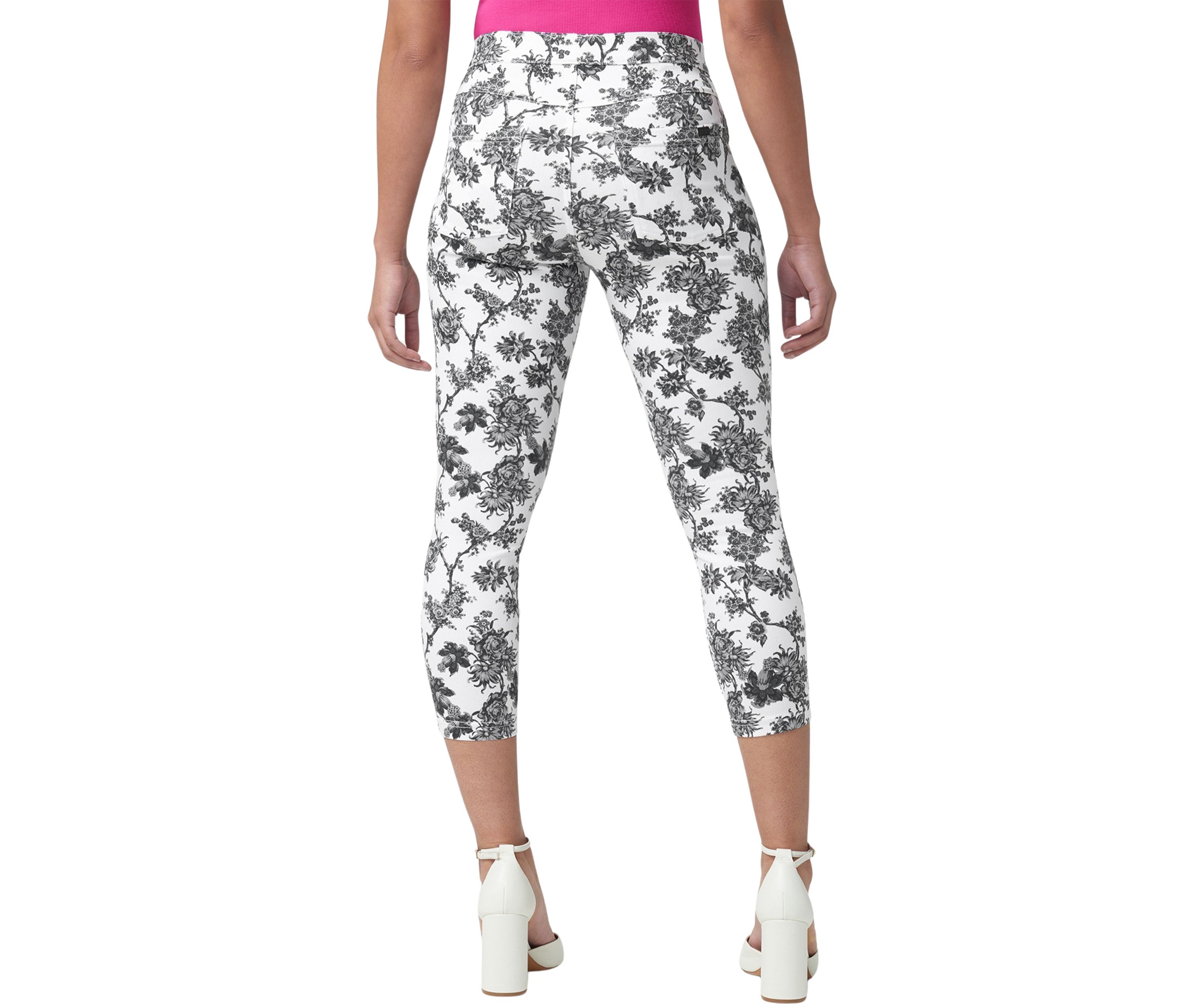 French Toile Denim Capri Pants