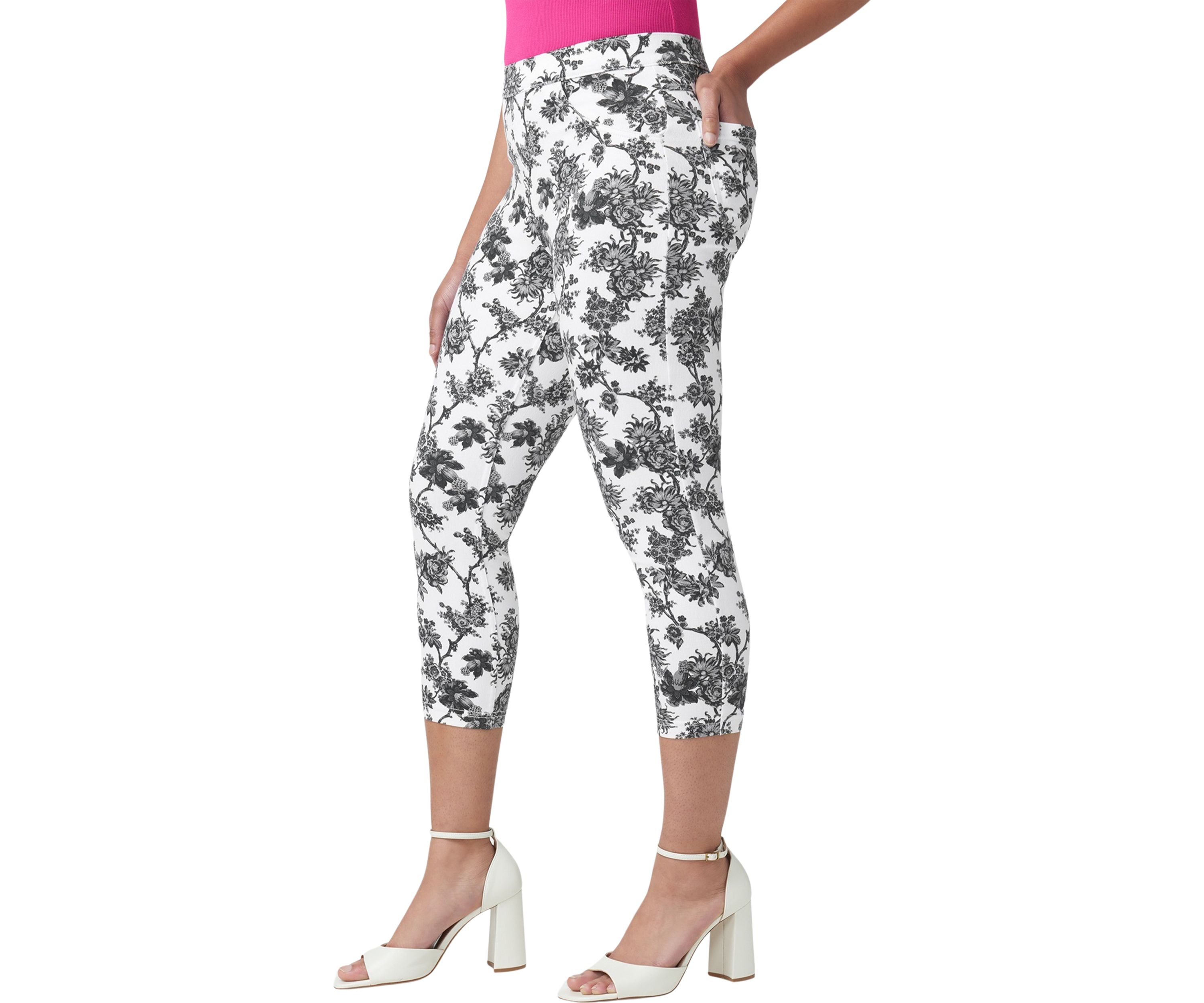 French Toile Denim Capri Pants