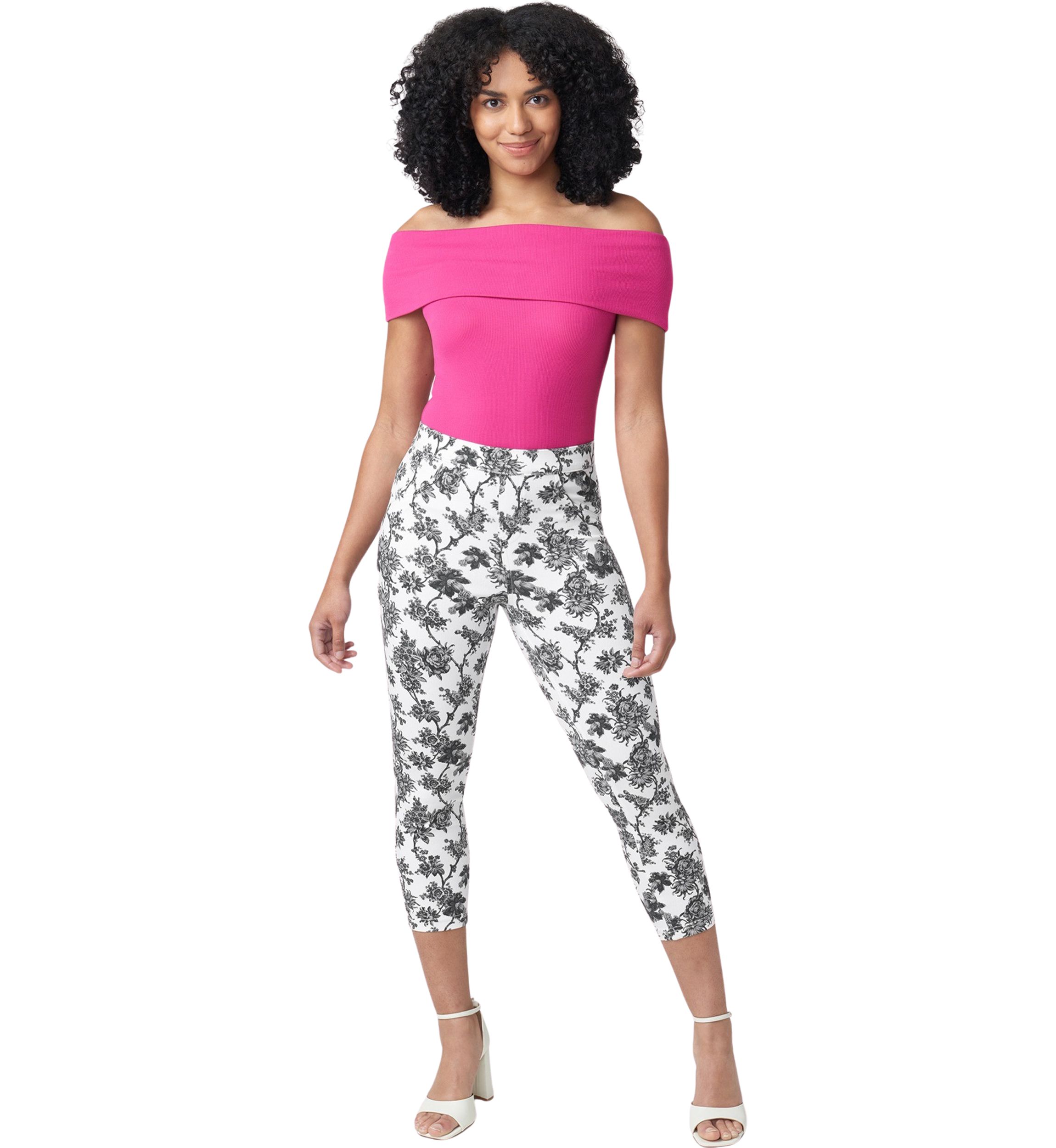 French Toile Denim Capri Pants