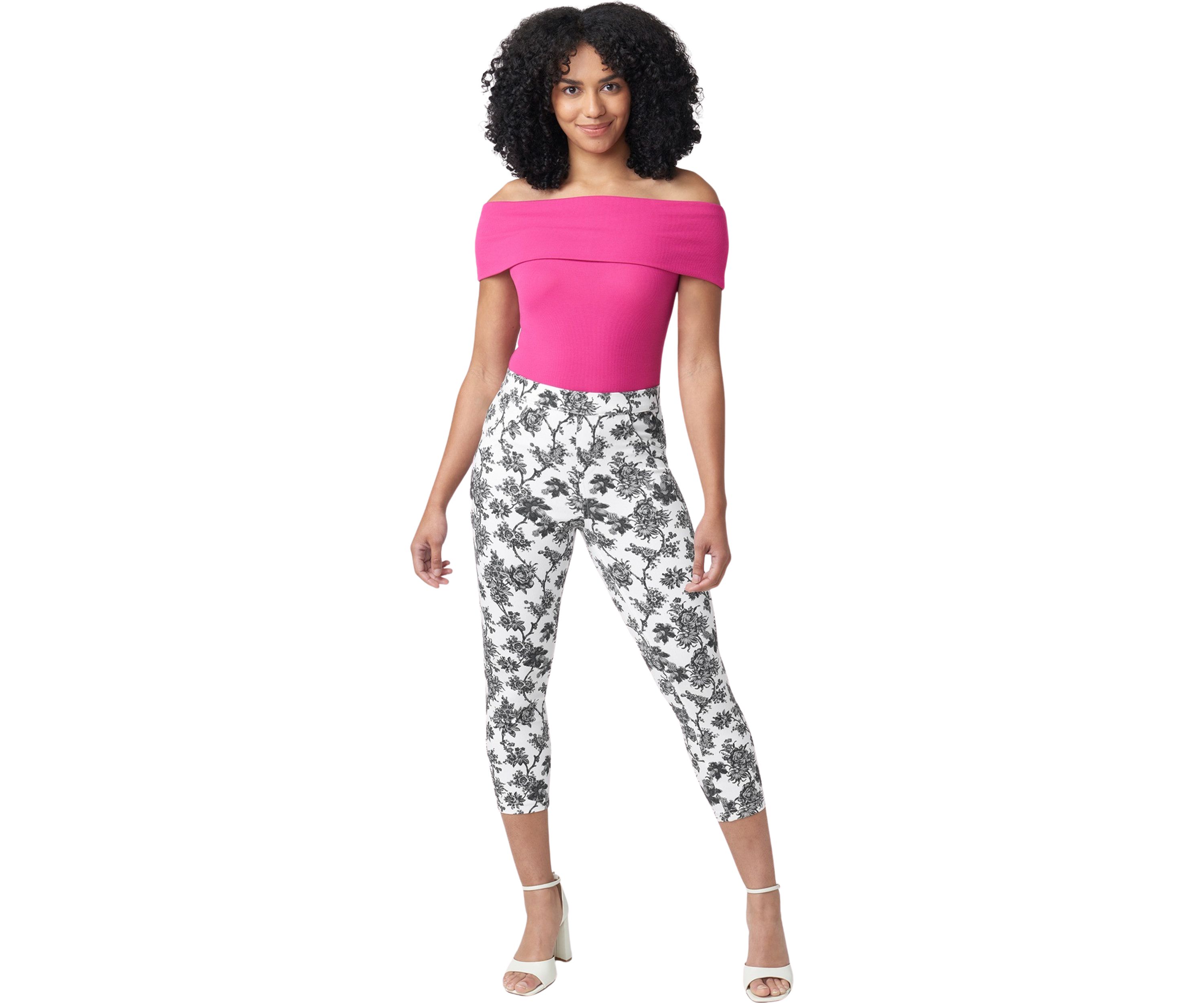 French Toile Denim Capri Pants