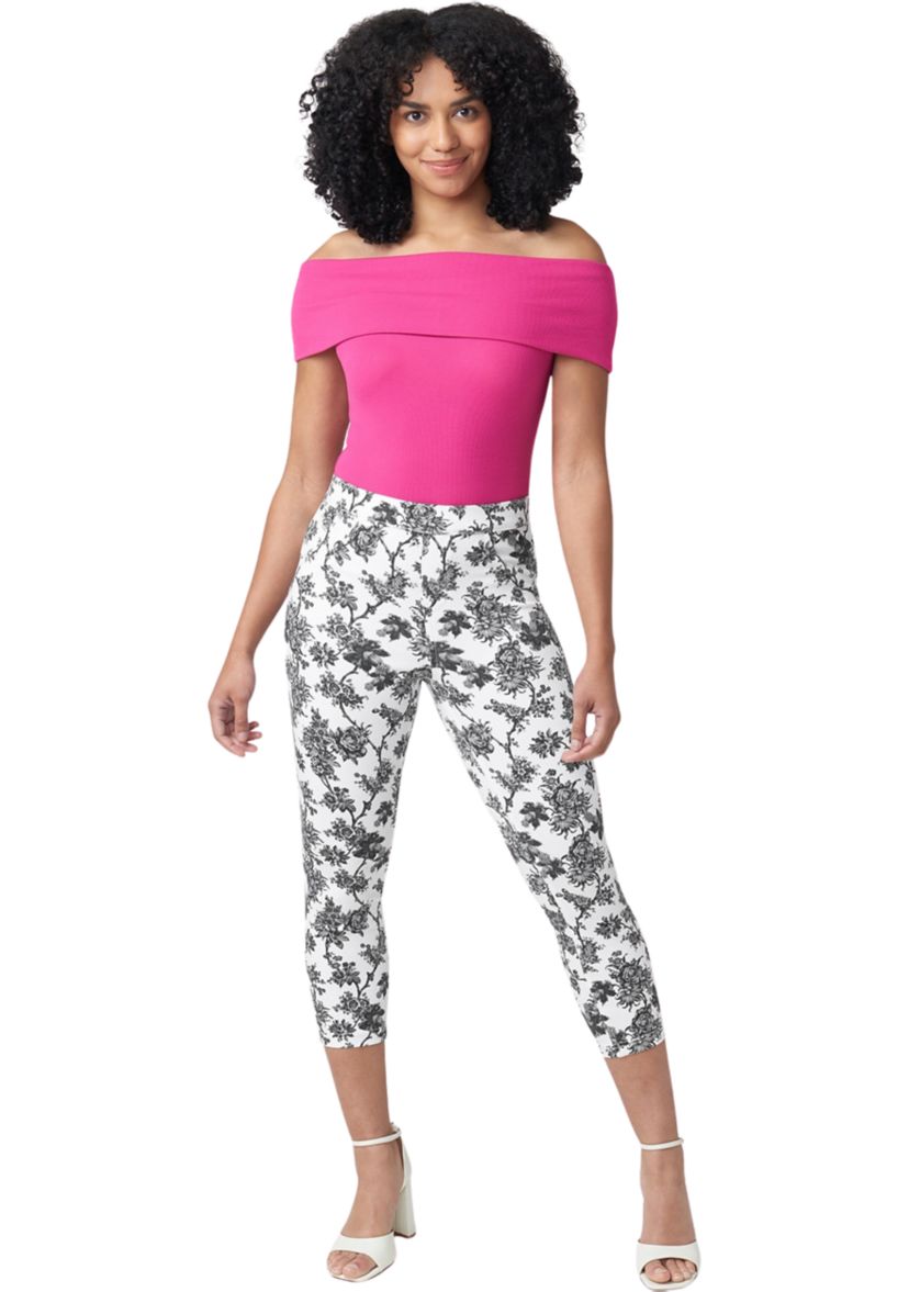 French Toile Denim Capri Pants