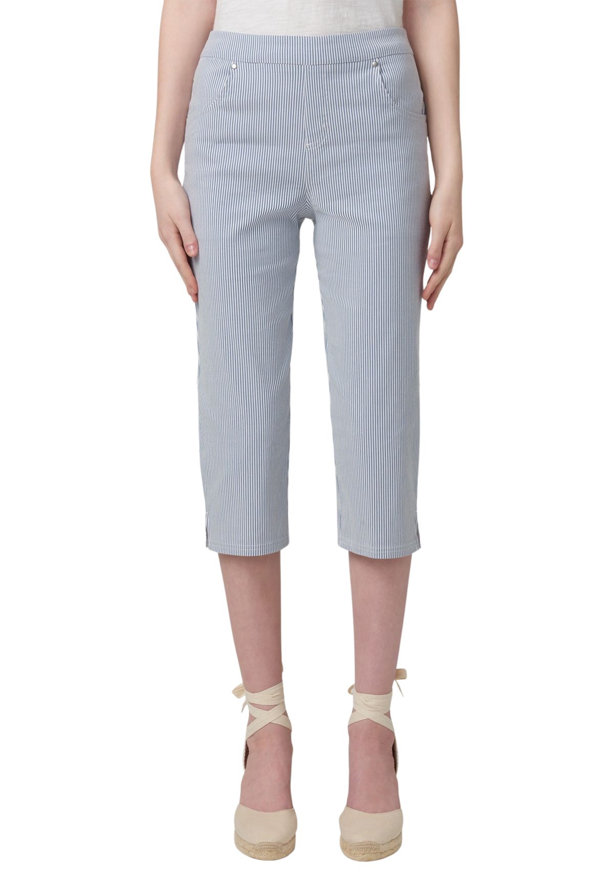 Womens Spring Stripe Pedal Pushers