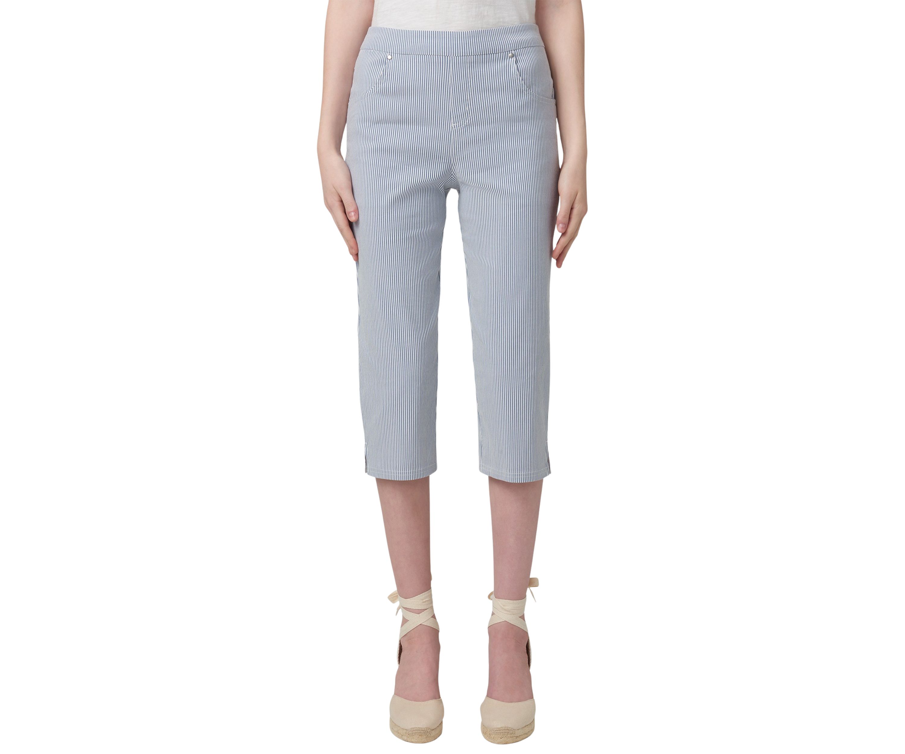 Womens Spring Stripe Pedal Pushers
