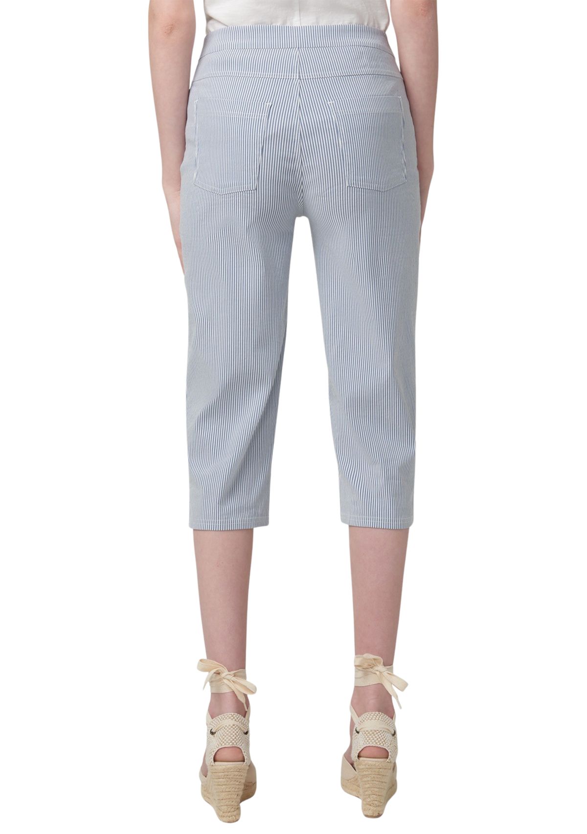 Womens Spring Stripe Pedal Pushers