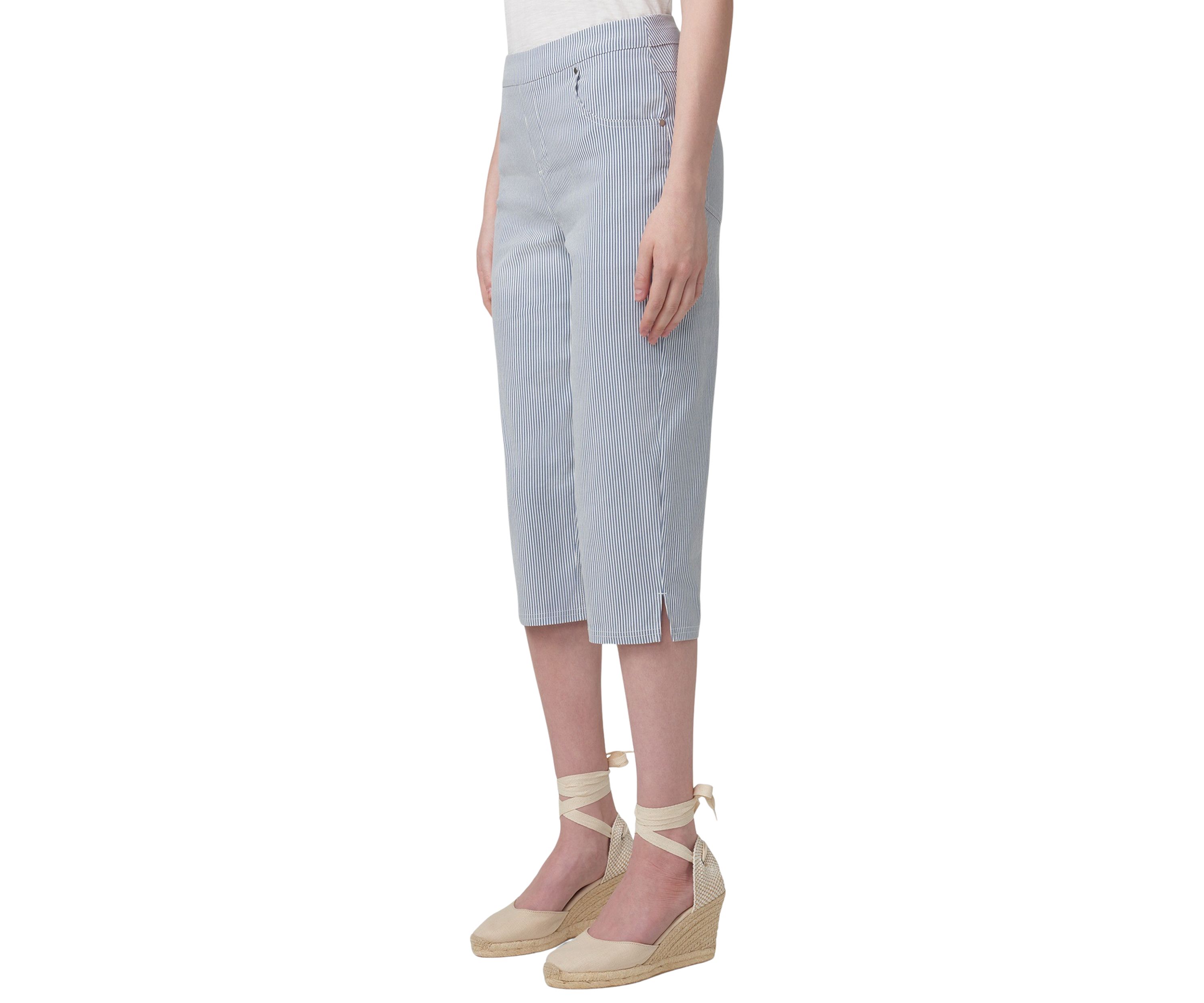 Womens Spring Stripe Pedal Pushers