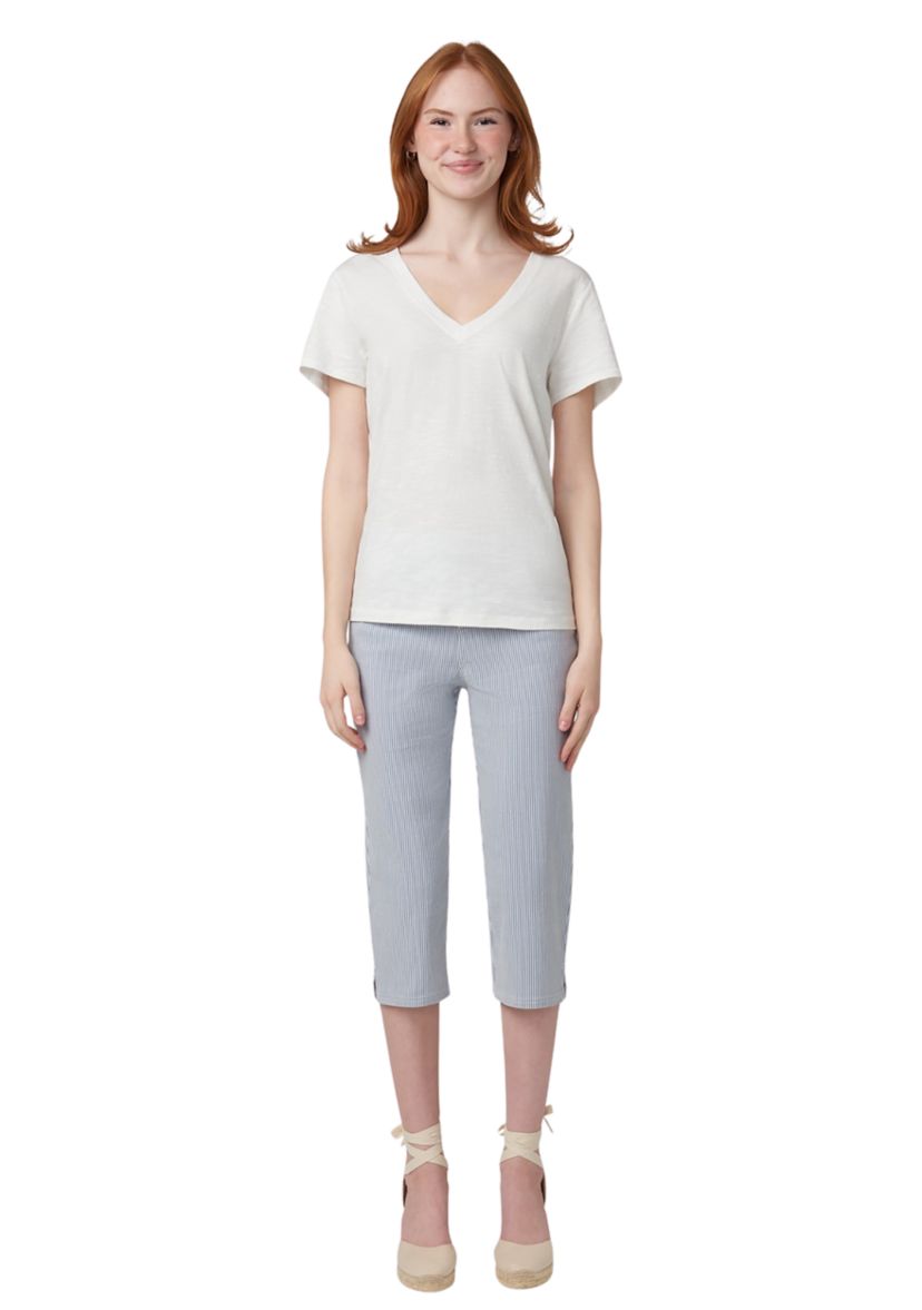 Womens Spring Stripe Pedal Pushers