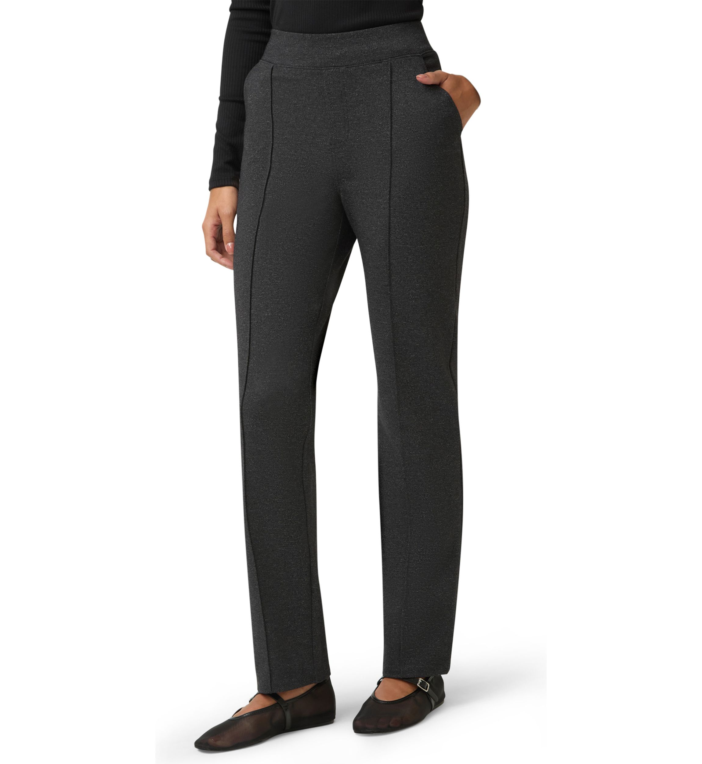 Womens Tweed Pull-On Trousers