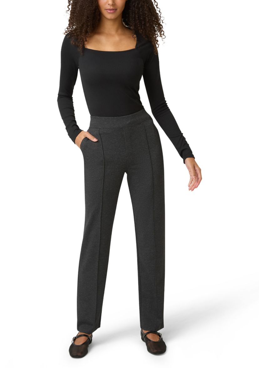 Womens Tweed Pull-On Trousers