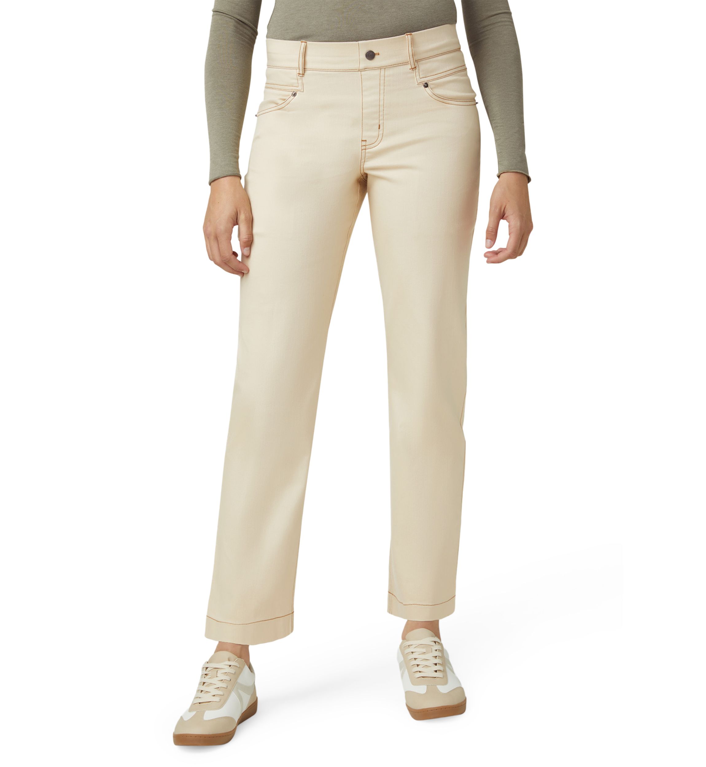 Womens Crosshatched Denim Straight Leg Jeans