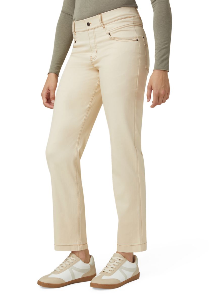 Womens Crosshatched Denim Straight Leg Jeans