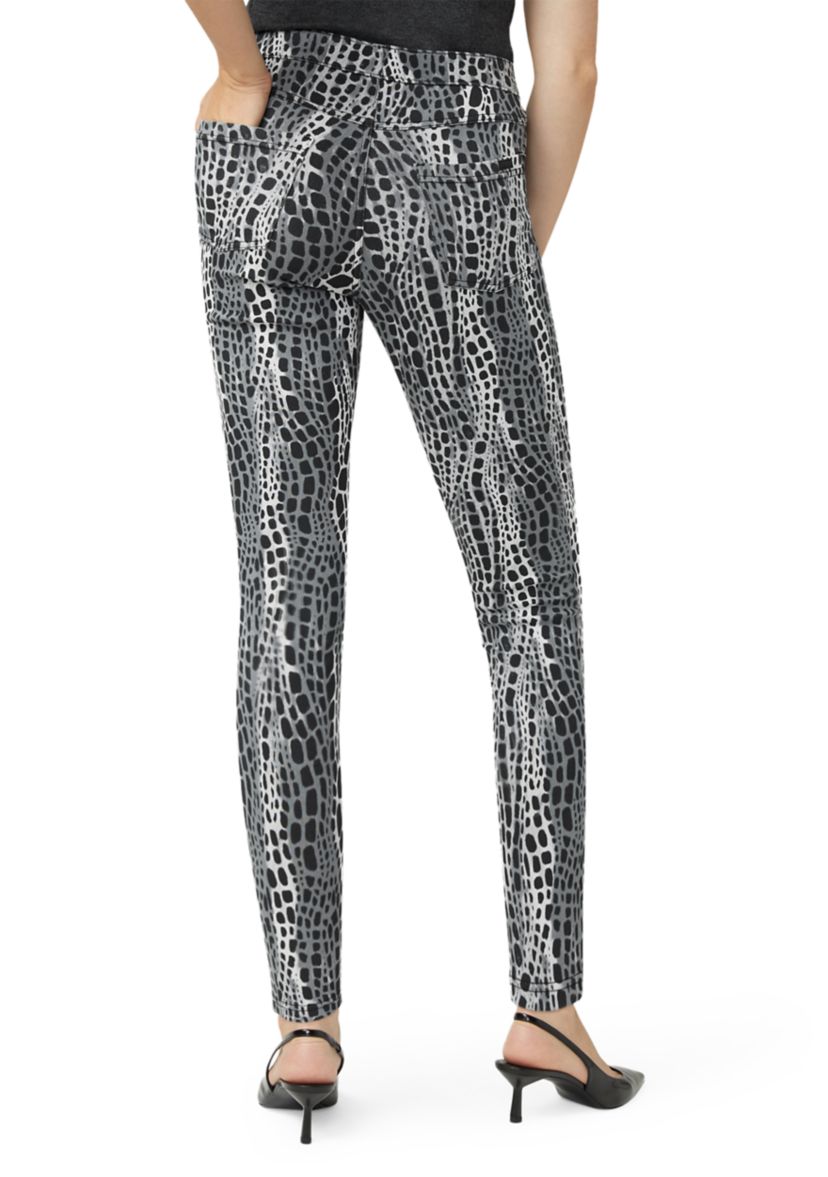 Womens Abstract Animal Denim Leggings 