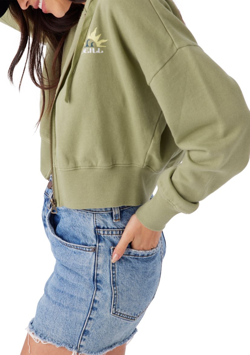 Womens Darcie Zip Graphic Hoodie