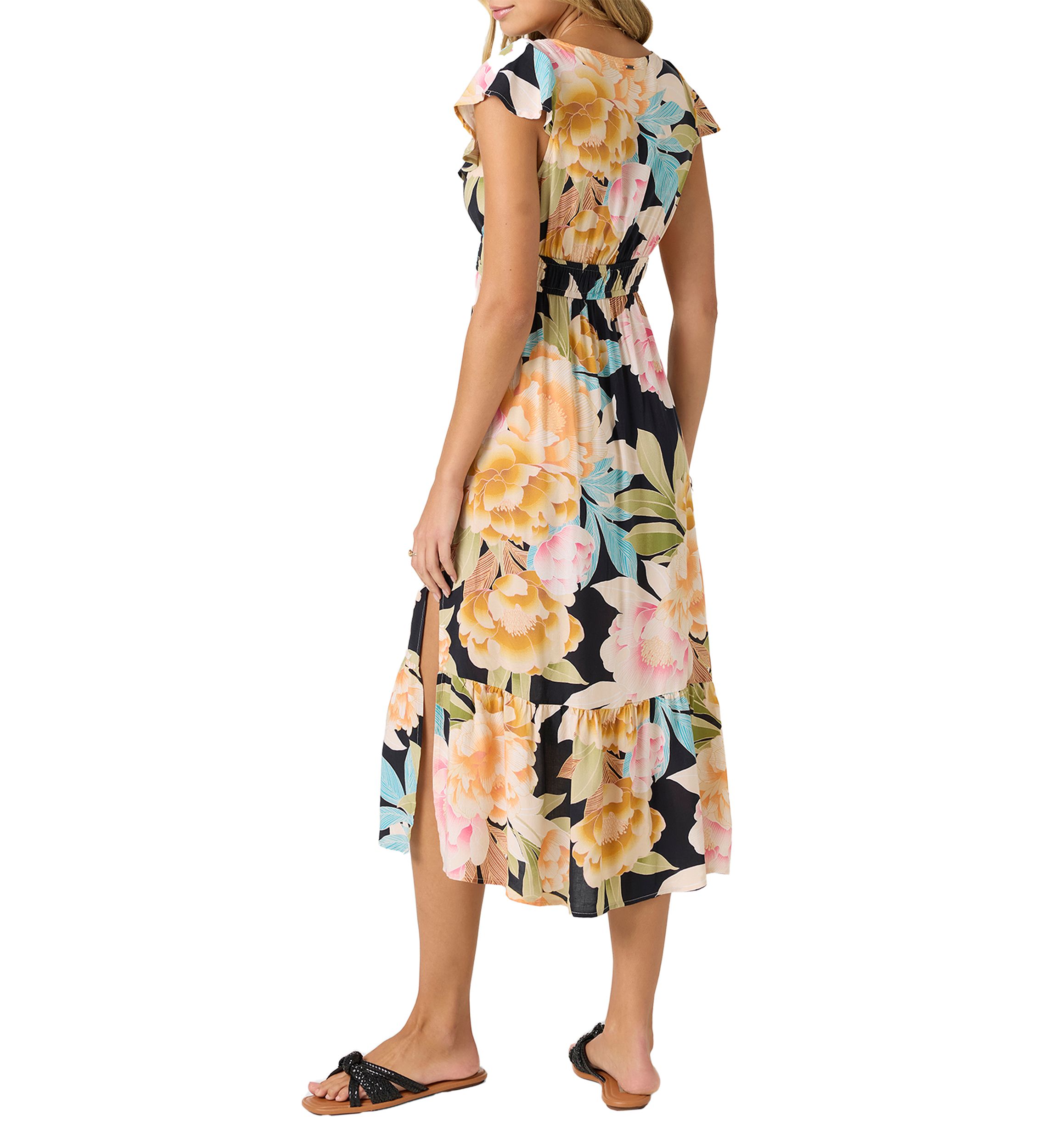 Womens Zetta Printed Midi Dress