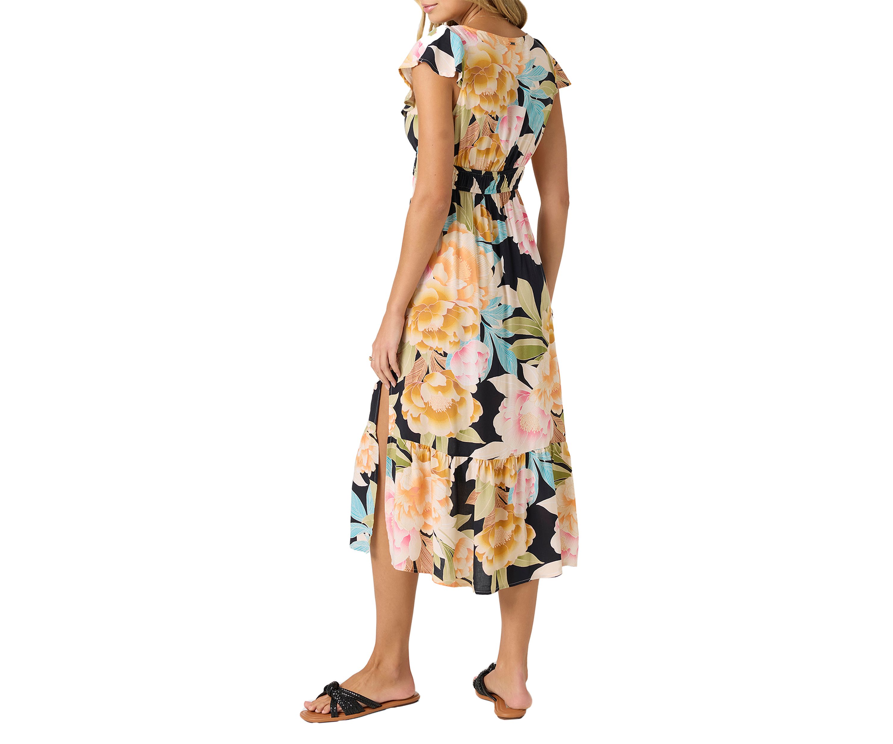 Womens Zetta Printed Midi Dress