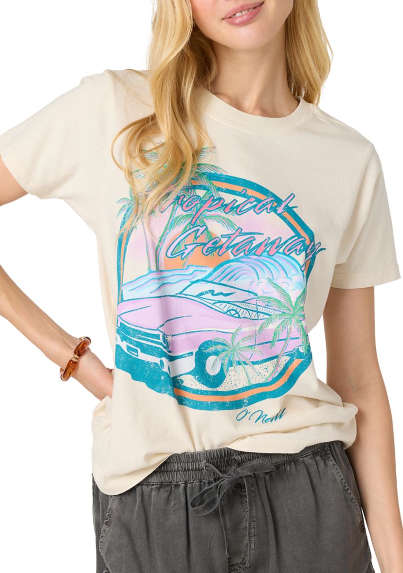 Womens Tropical Getaway Graphic T-Shirt