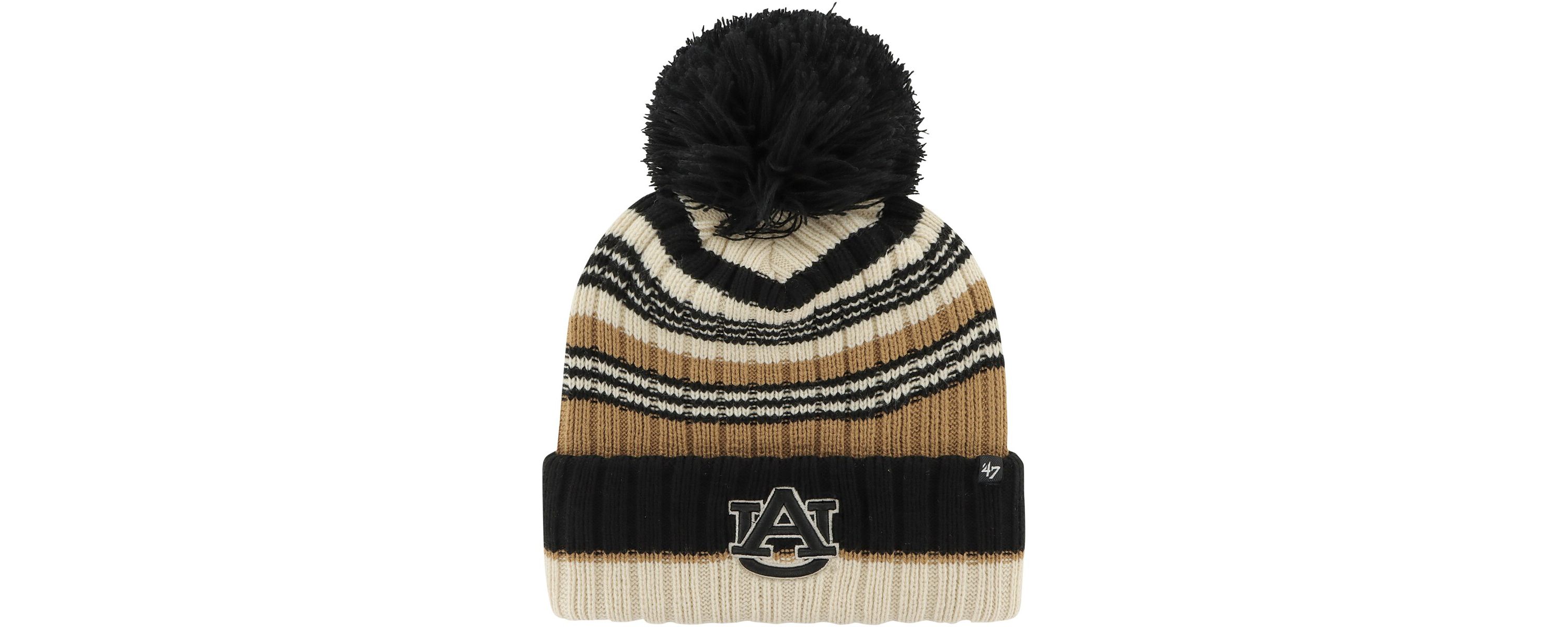NCAA Auburn Tigers Barista Cuffed Knit Hat with Pom