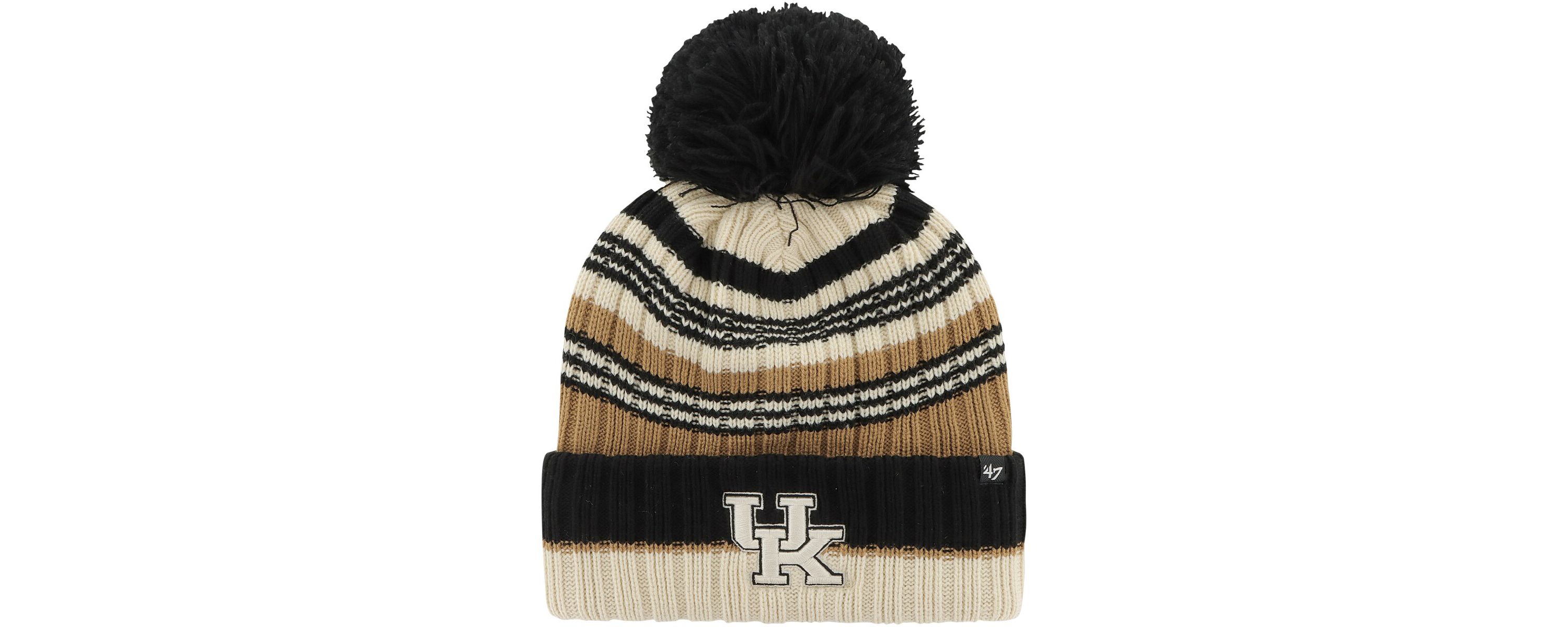 NCAA Kentucky Wildcats Barista Cuffed Knit Hat with Pom
