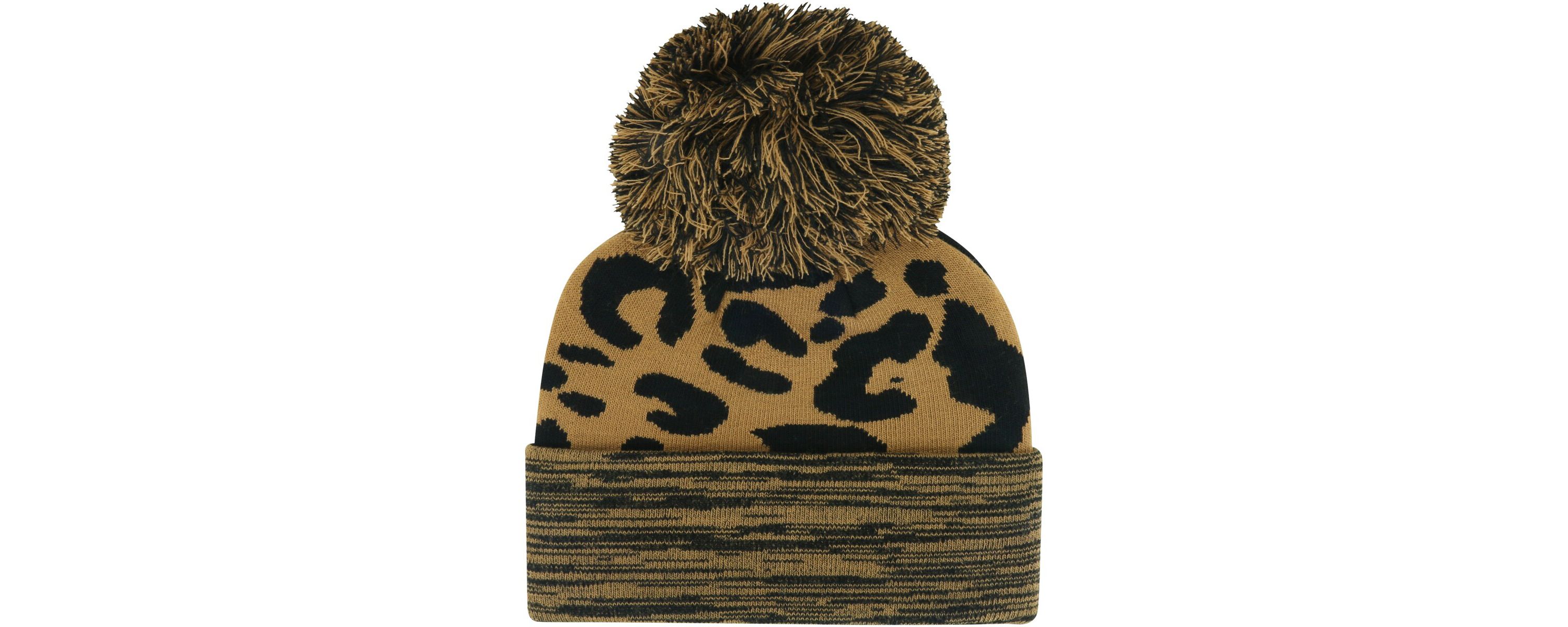 NCAA Wisconsin Badgers Rosette Cuffed Knit Hat with Pom