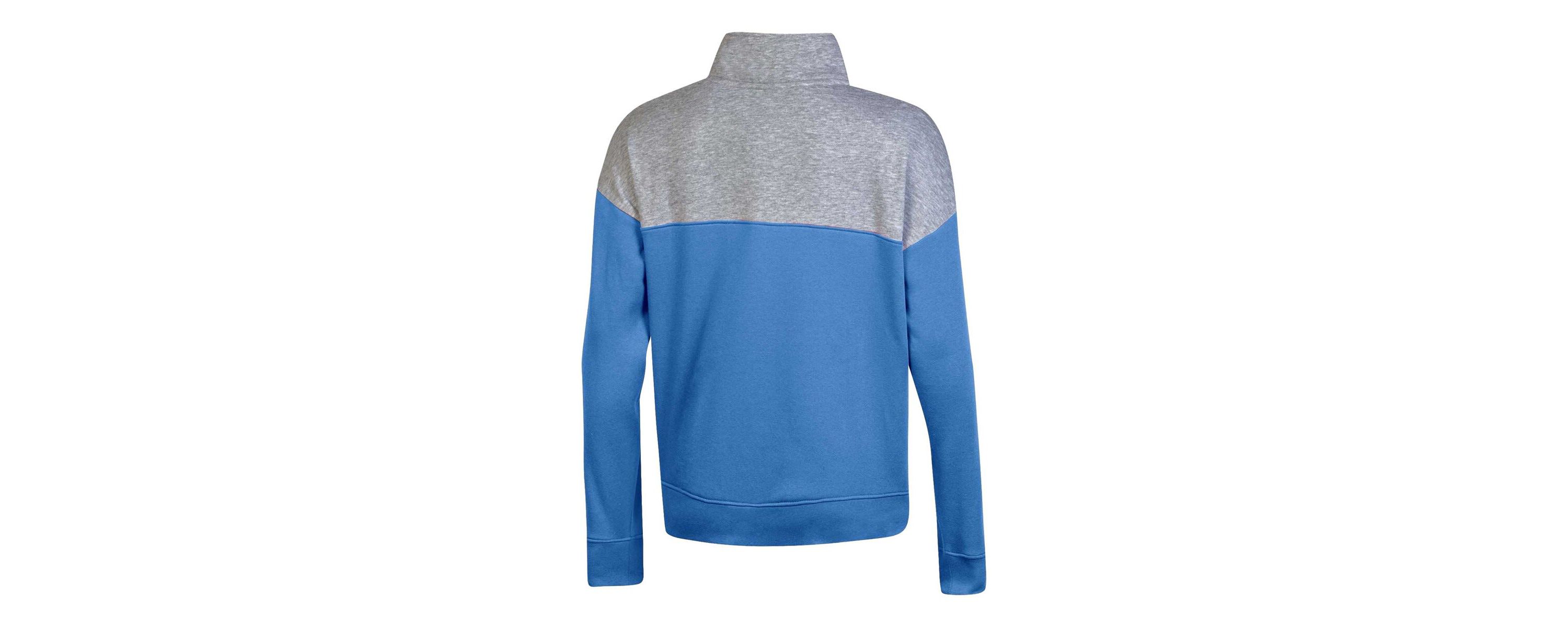NCAA Carolina North Carolina Tar Heels Color-Blocked Quarter-Zip Sweatshirt