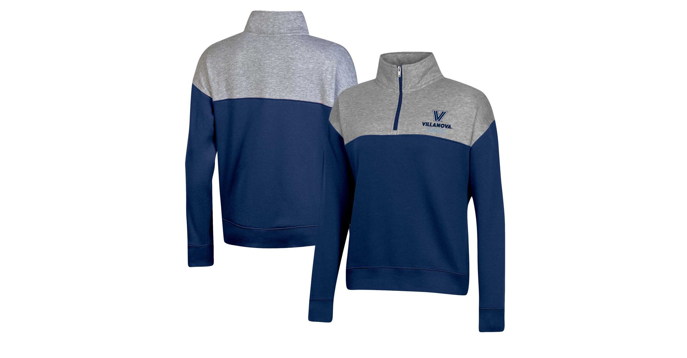 NCAA Villanova Wildcats Color-Blocked Quarter-Zip Sweatshirt