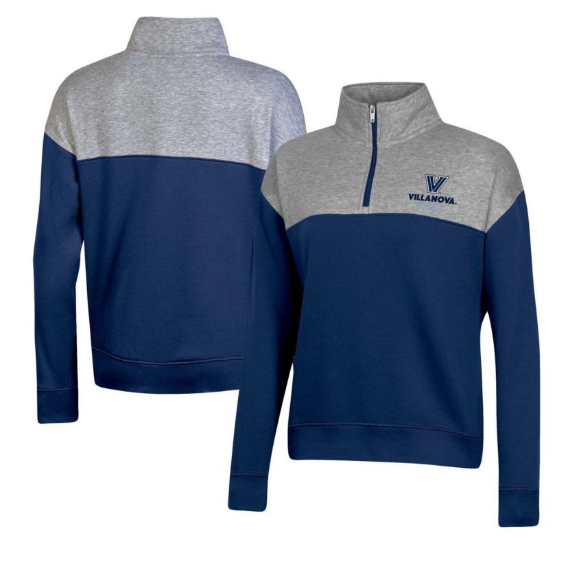 NCAA Villanova Wildcats Color-Blocked Quarter-Zip Sweatshirt