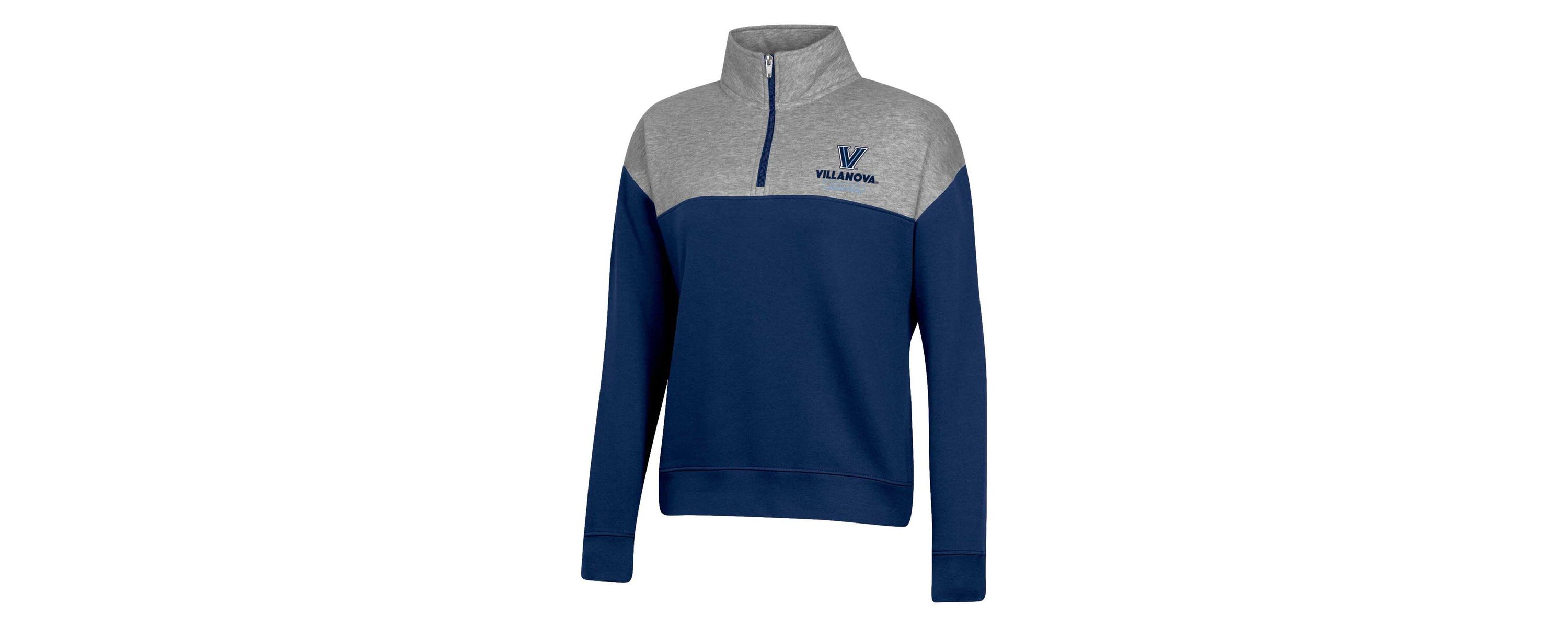 NCAA Villanova Wildcats Color-Blocked Quarter-Zip Sweatshirt