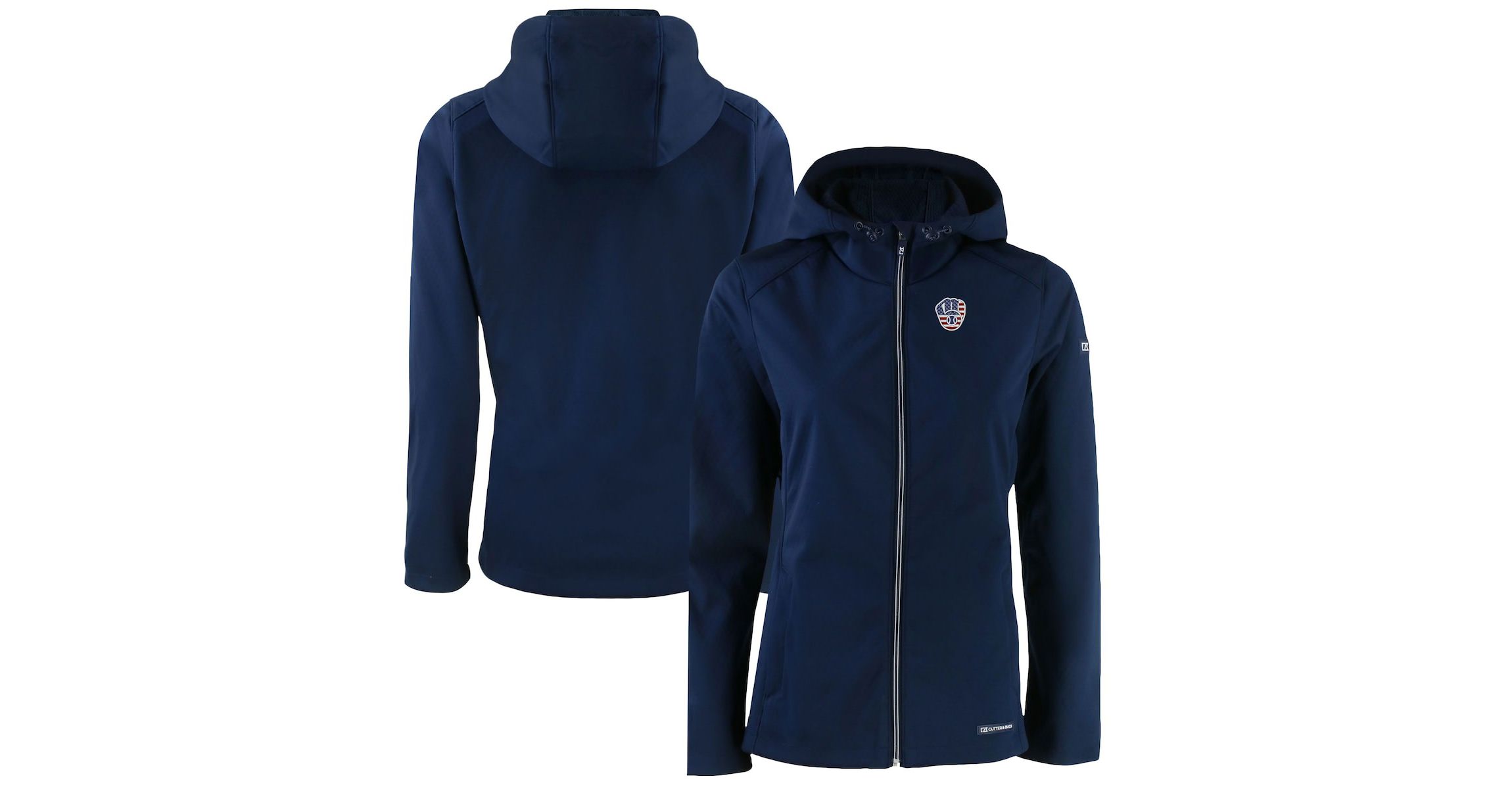 MLB Milwaukee Brewers Evoke Eco Softshell Recycled Full-Zip Jacket
