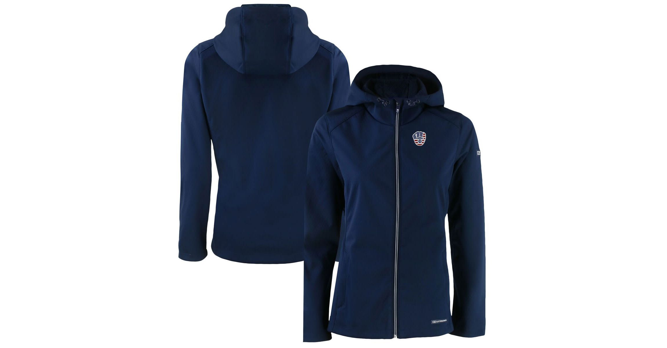 MLB Milwaukee Brewers Evoke Eco Softshell Recycled Full-Zip Jacket